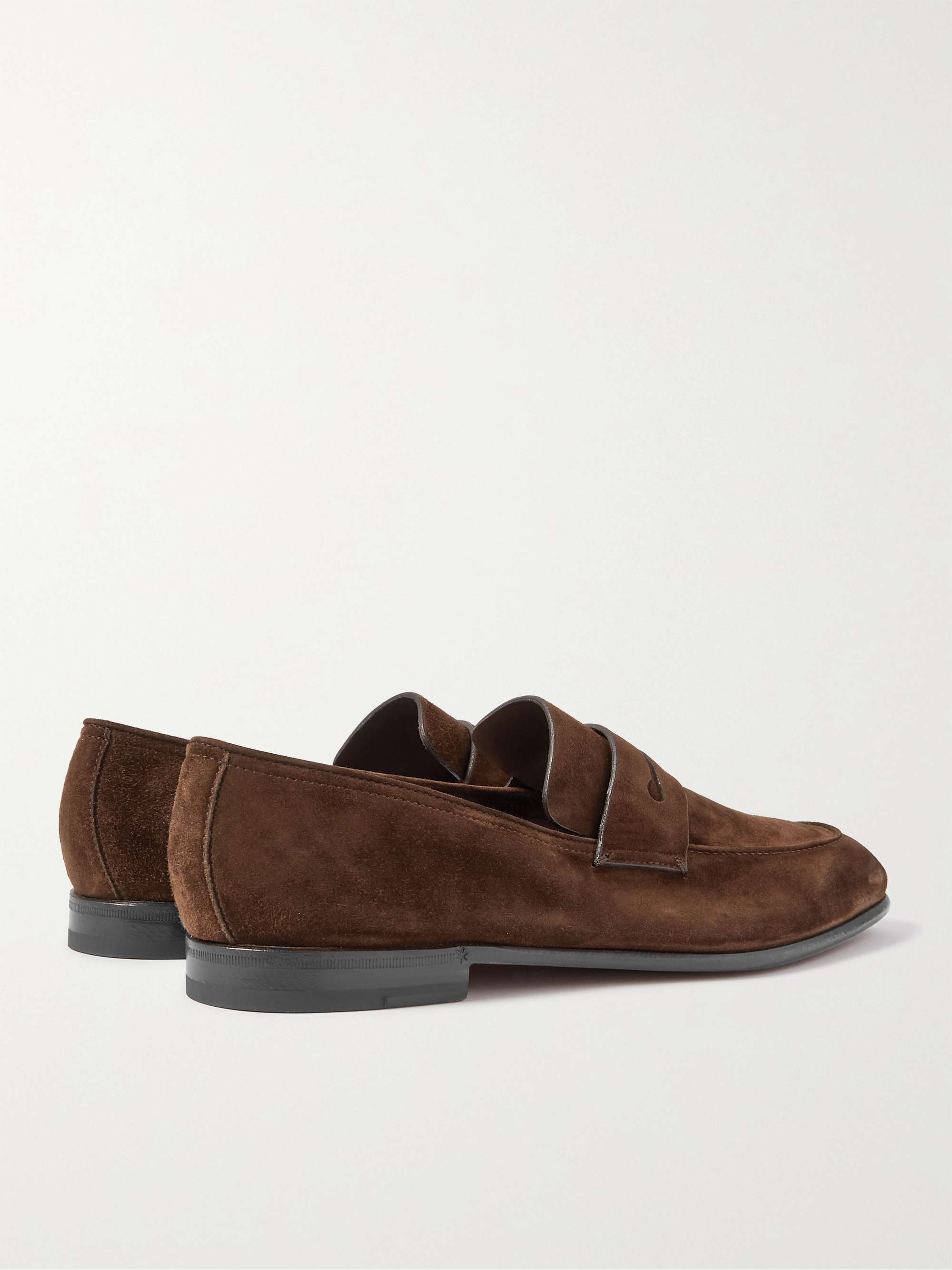 ZEGNA Suede Penny Loafers
