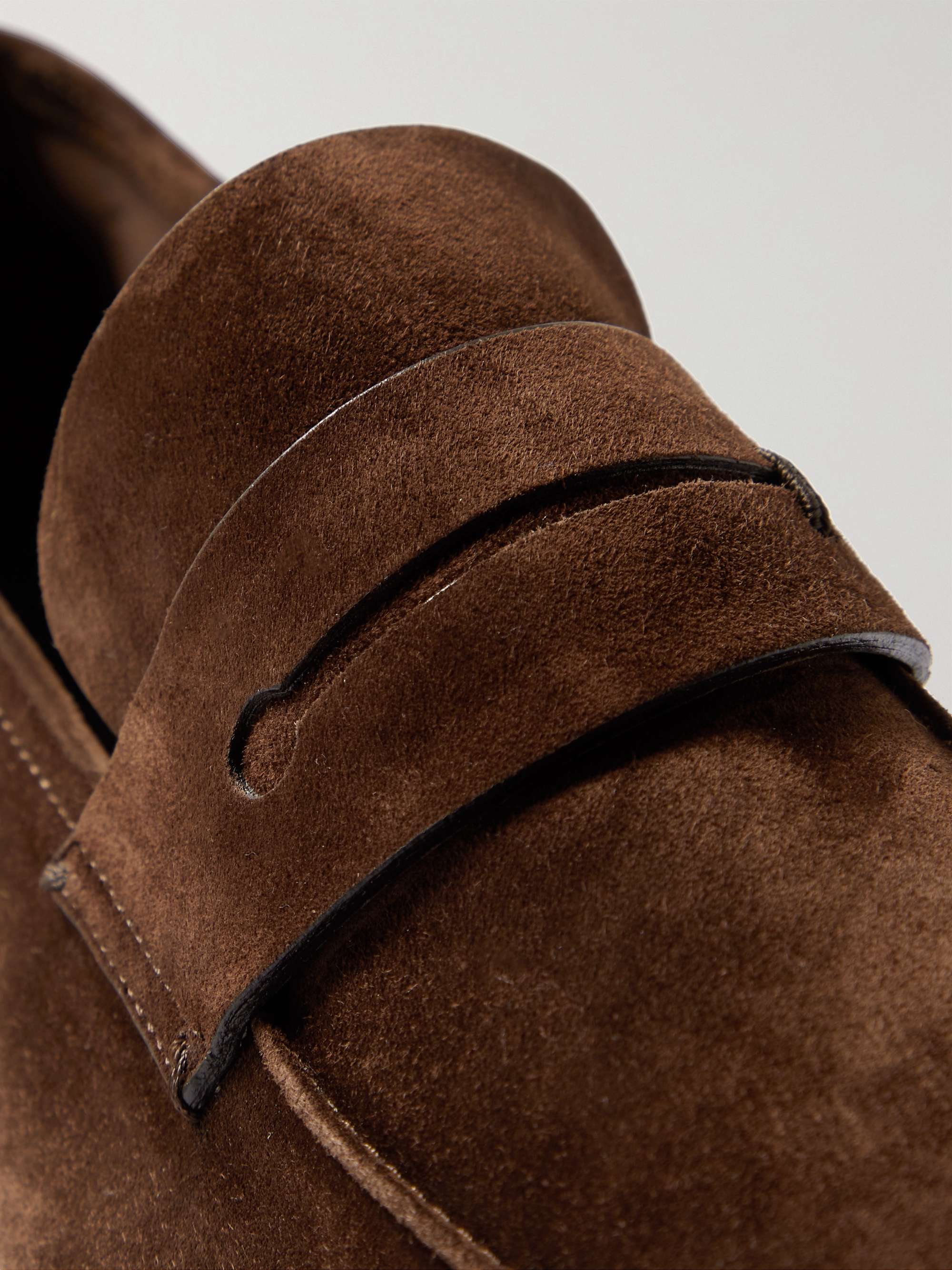ZEGNA Suede Penny Loafers
