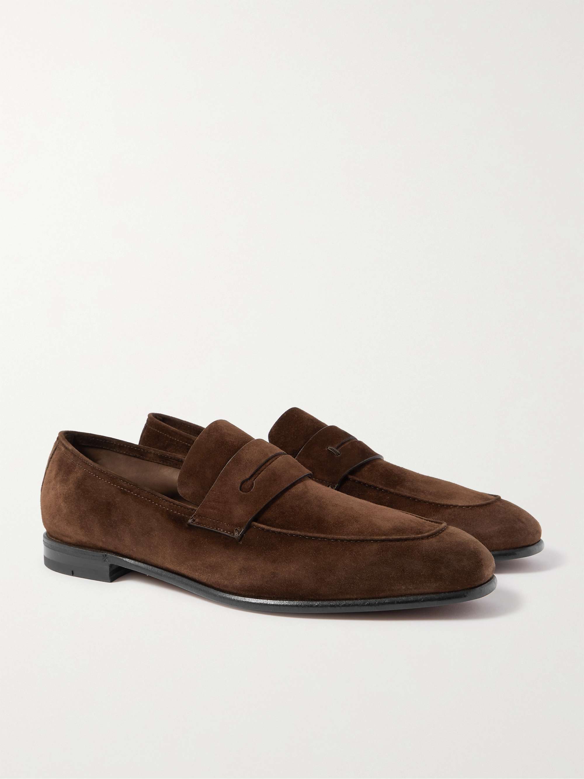 ZEGNA Suede Penny Loafers