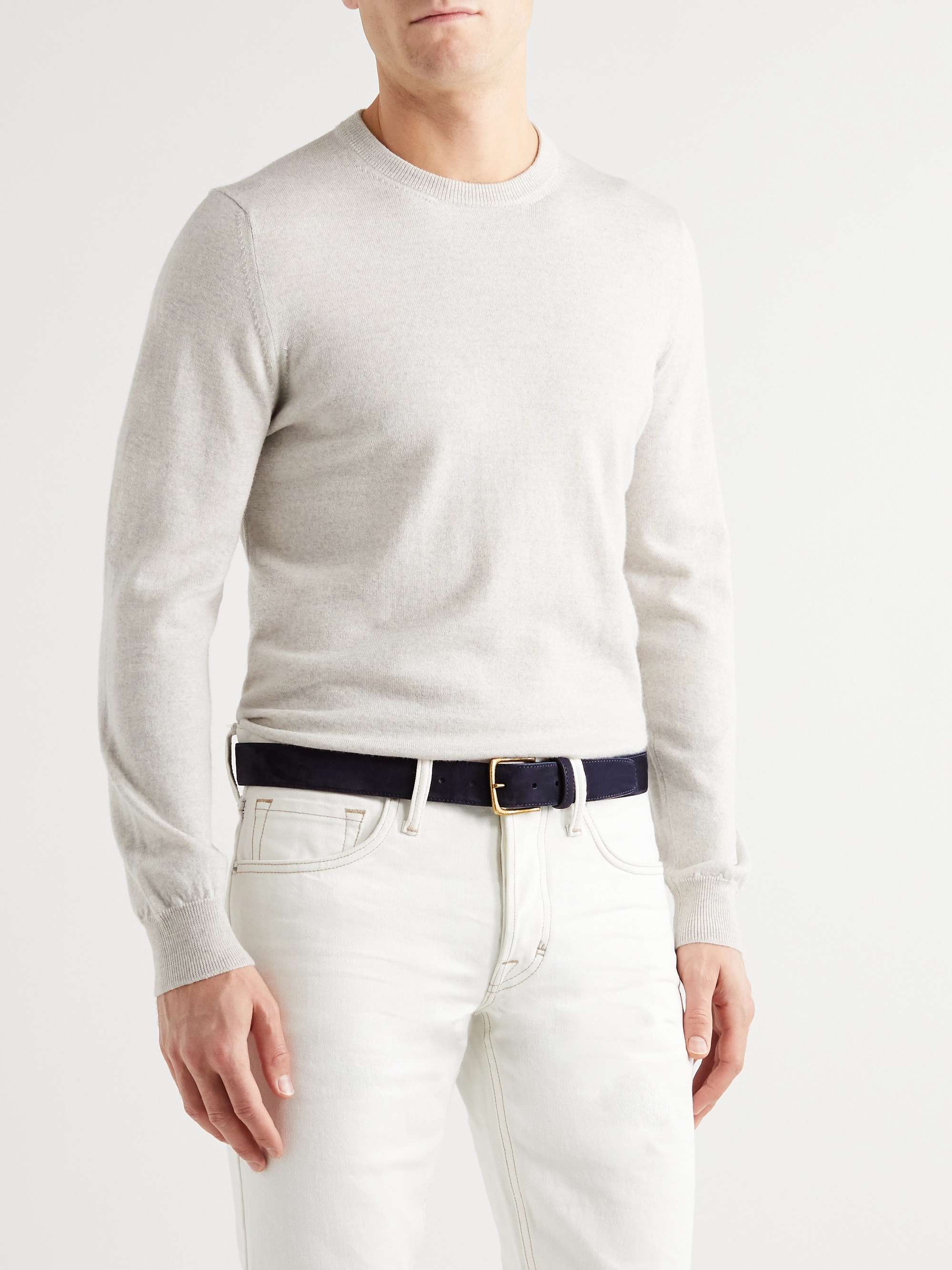 ANDERSON & SHEPPARD 3.5cm Suede Belt