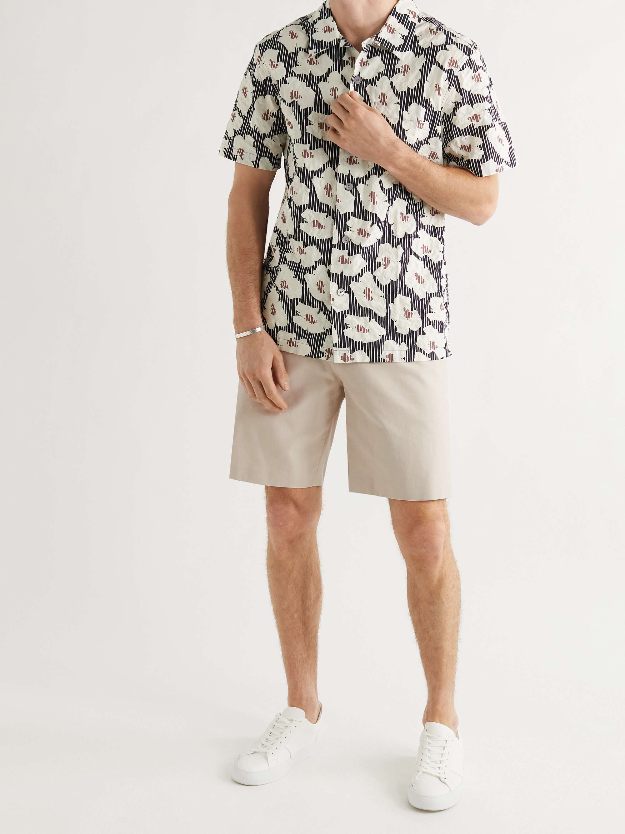 MR P. Cotton and Cashmere-Blend Shorts