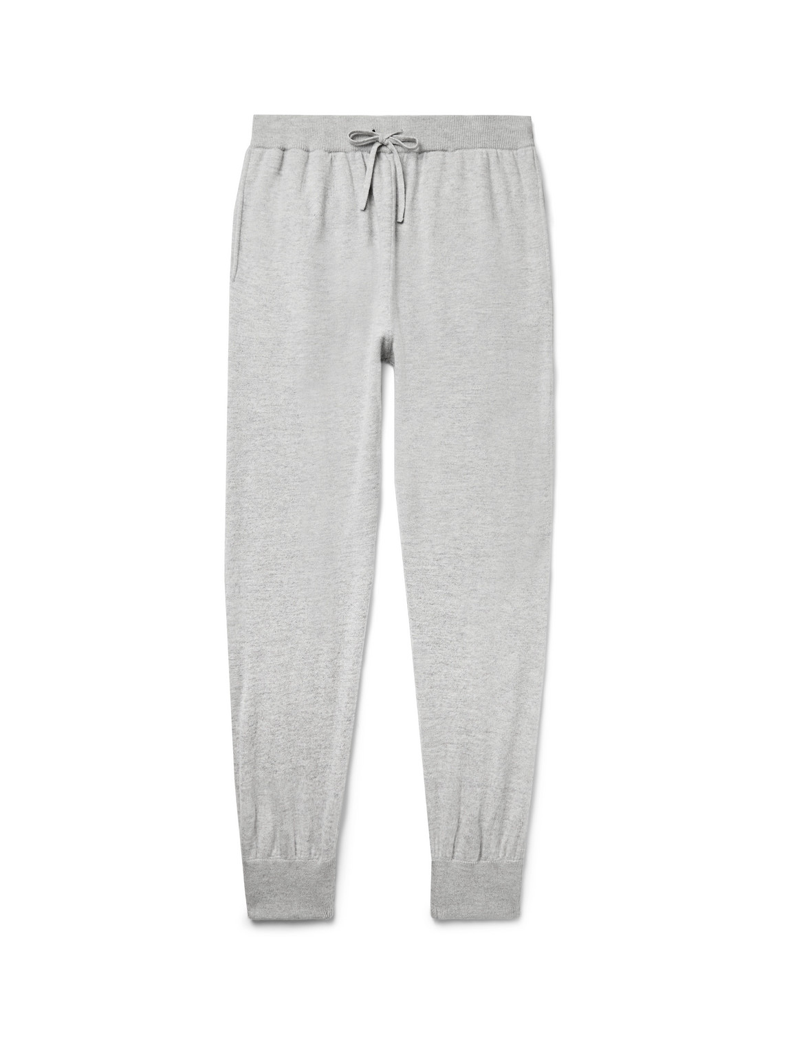 Slim-Fit Melangé Wool and Cashmere-Blend Sweatpants