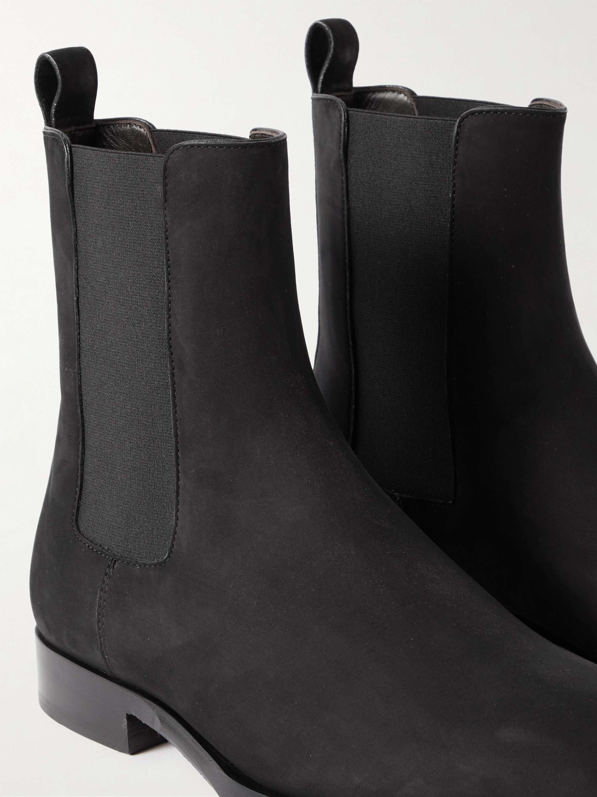 THE ROW Grunge Suede Chelsea Boots