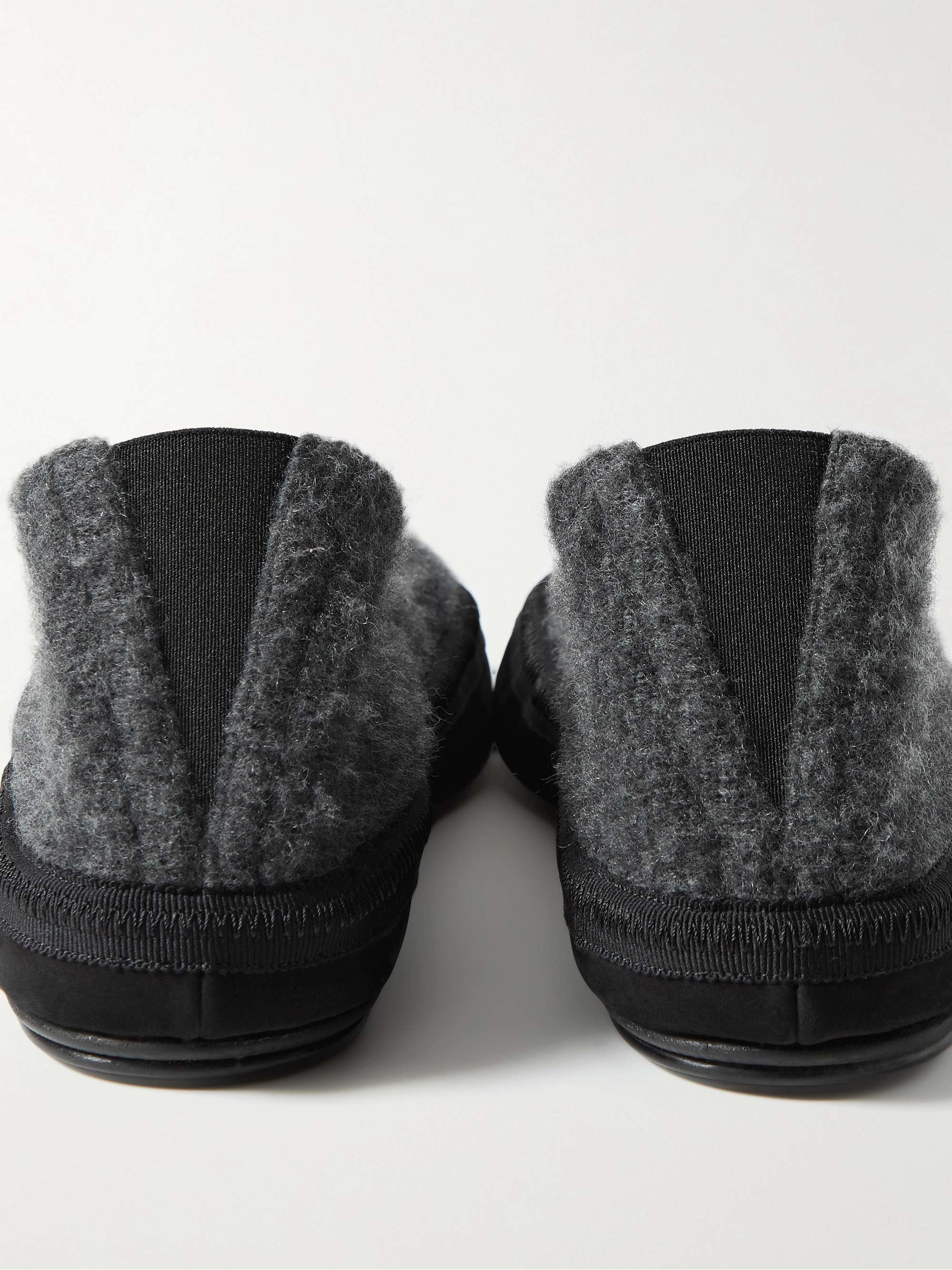 THE ROW Brushed-Cashmere Slippers