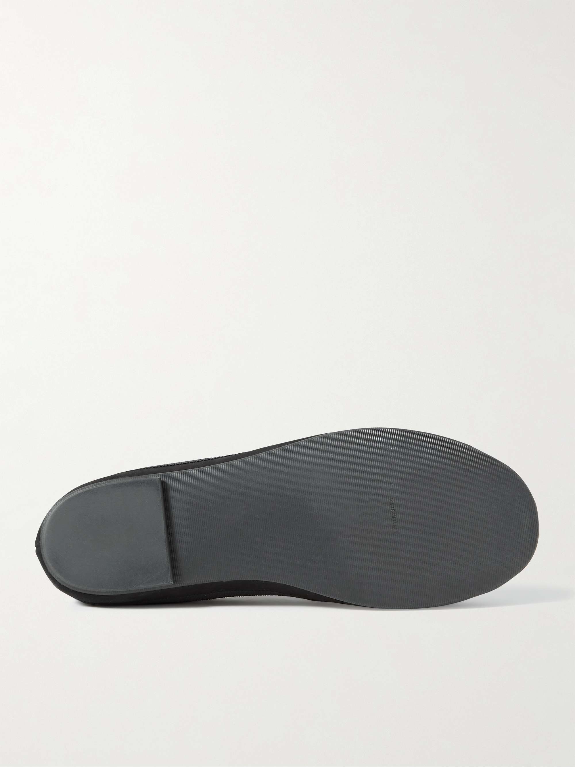 THE ROW Brushed-Cashmere Slippers