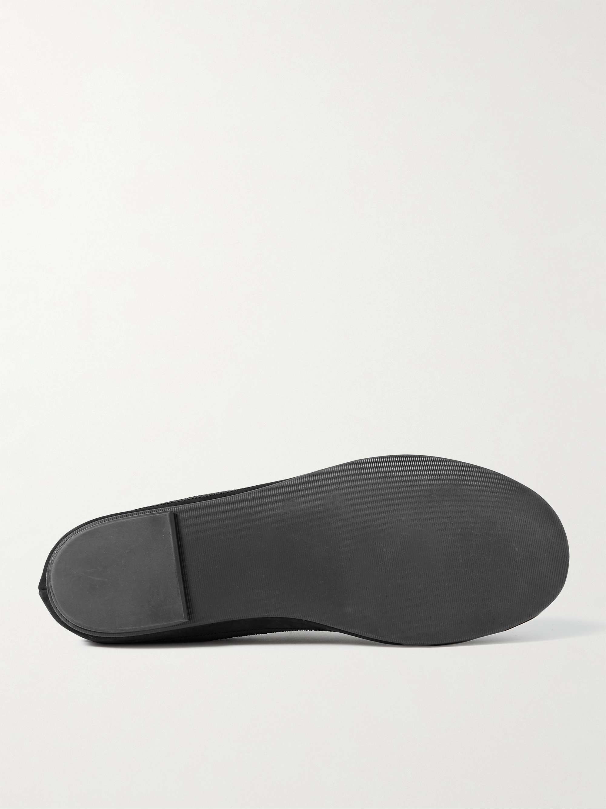 THE ROW Brushed-Cashmere Slippers