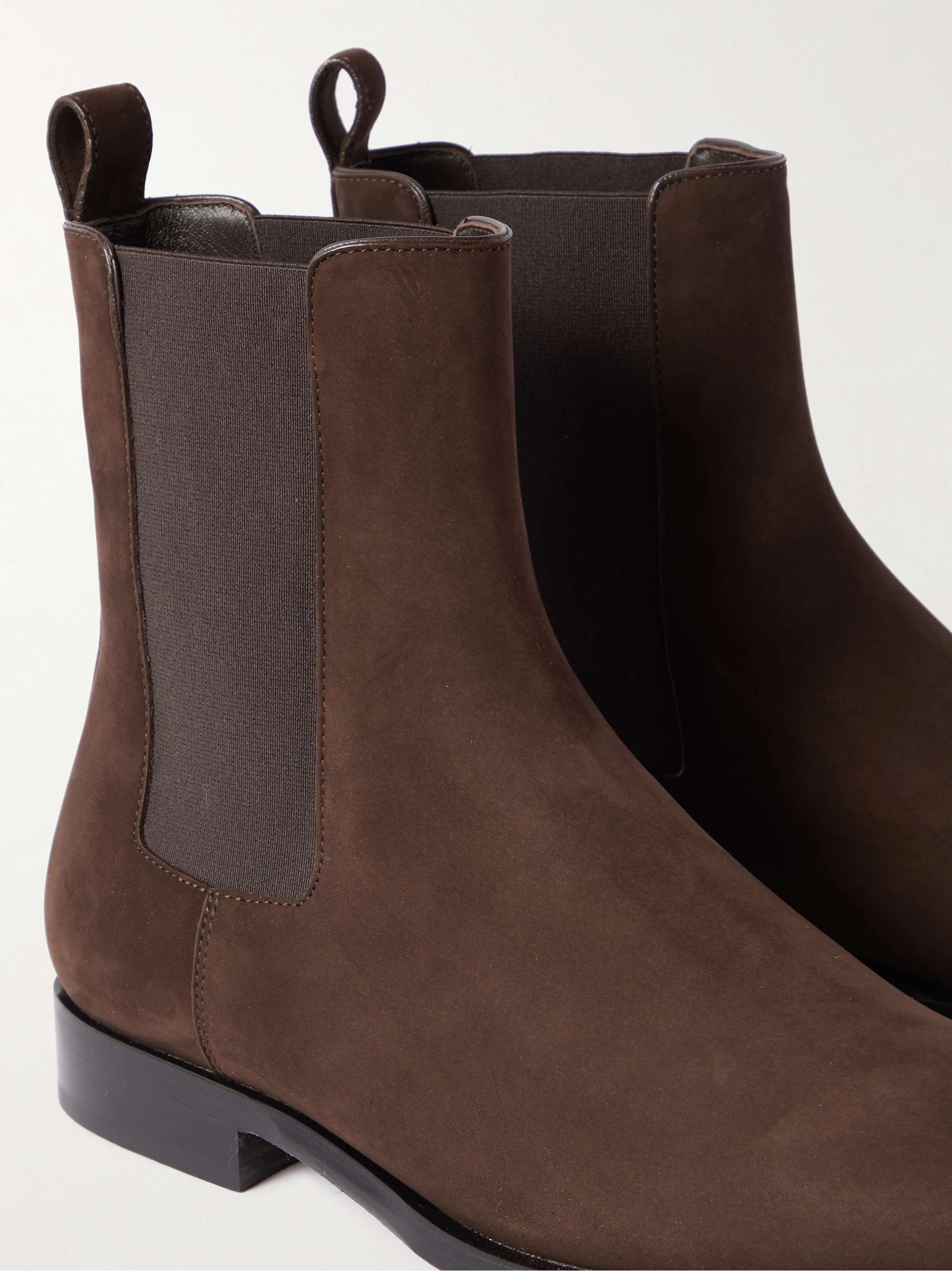 THE ROW Grunge Suede Chelsea Boots