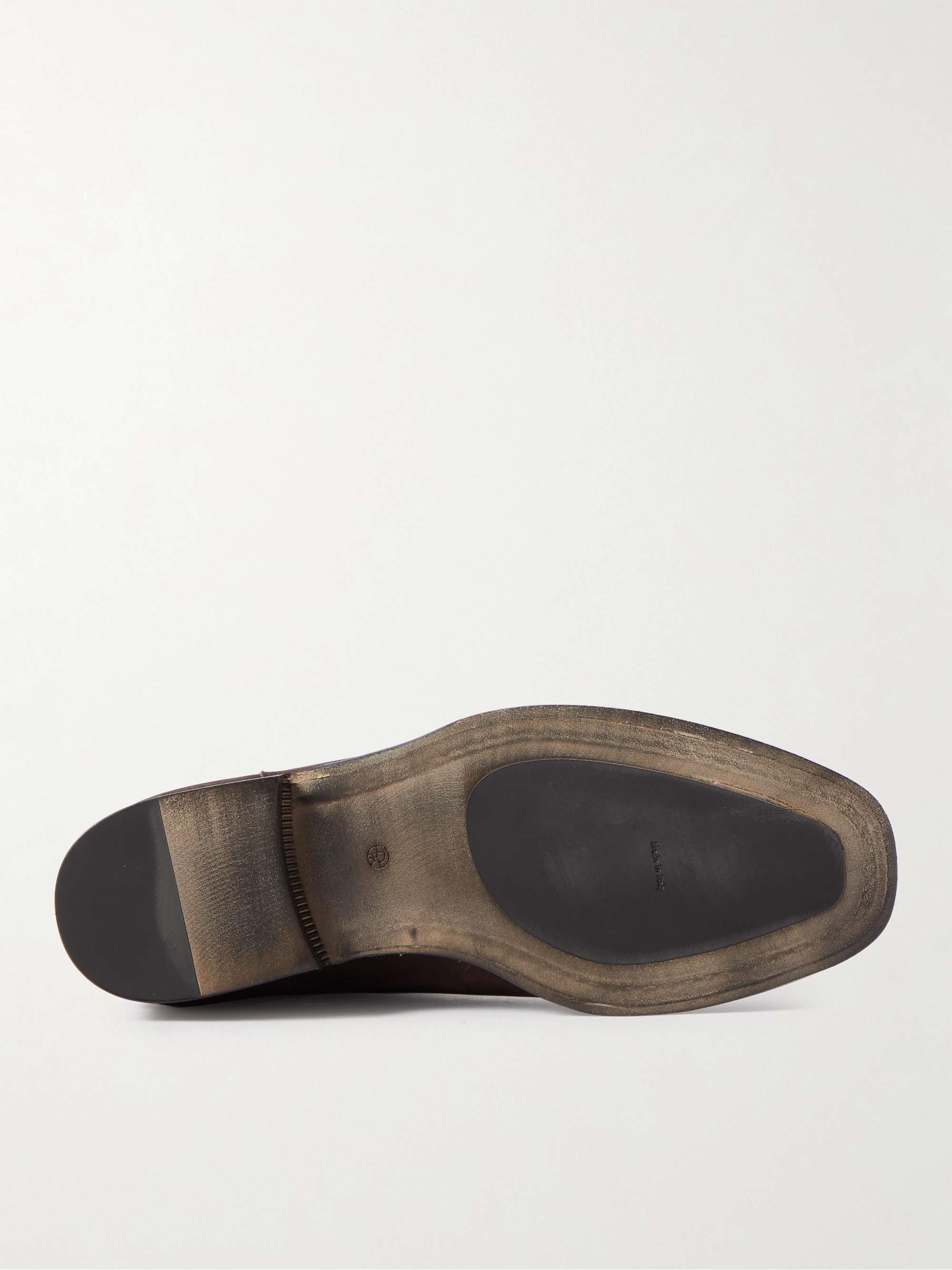 THE ROW Grunge Suede Chelsea Boots