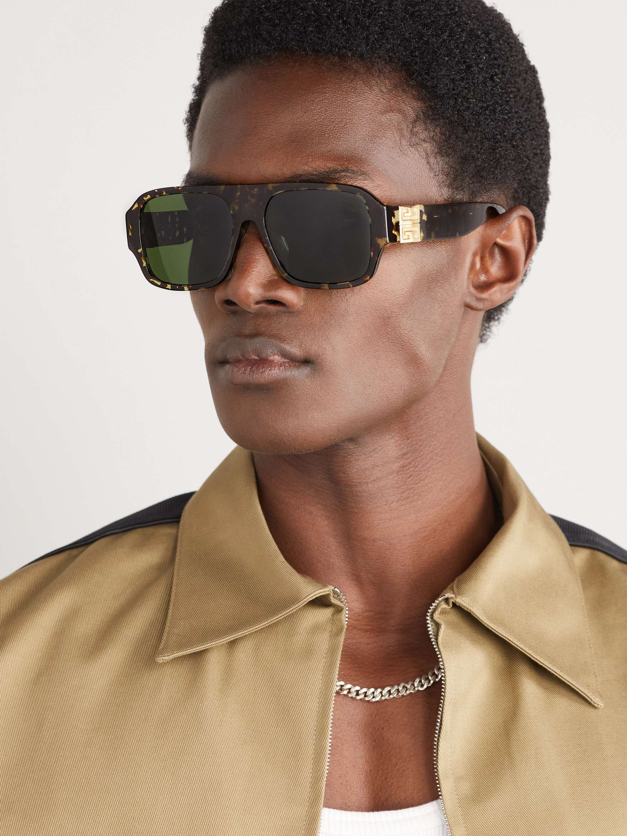 GIVENCHY D-Frame Gold-Tone and Tortoiseshell Acetate Sunglasses for Men ...