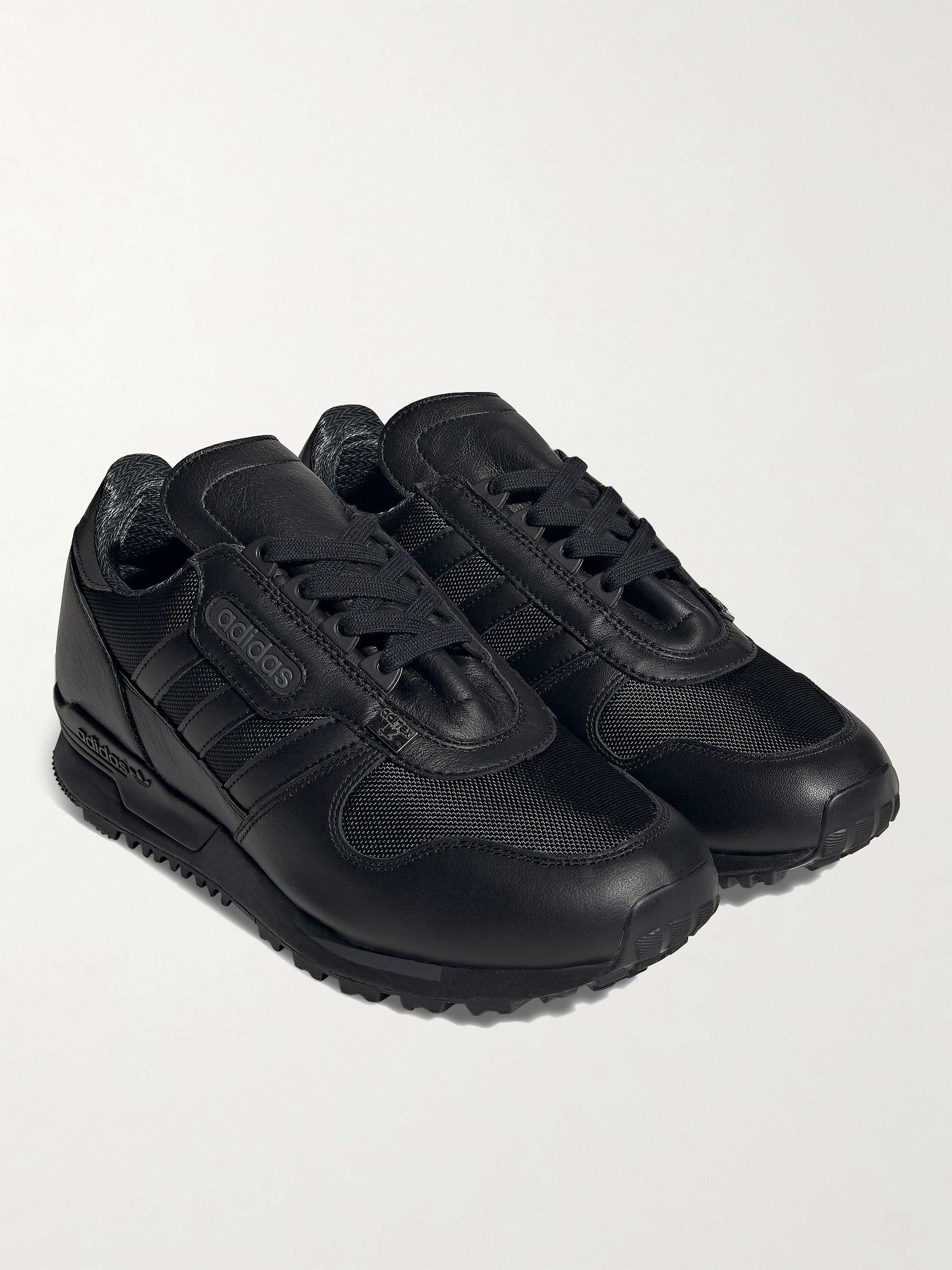 ADIDAS CONSORTIUM Hartness SPZL Leather and Mesh Sneakers | MR PORTER