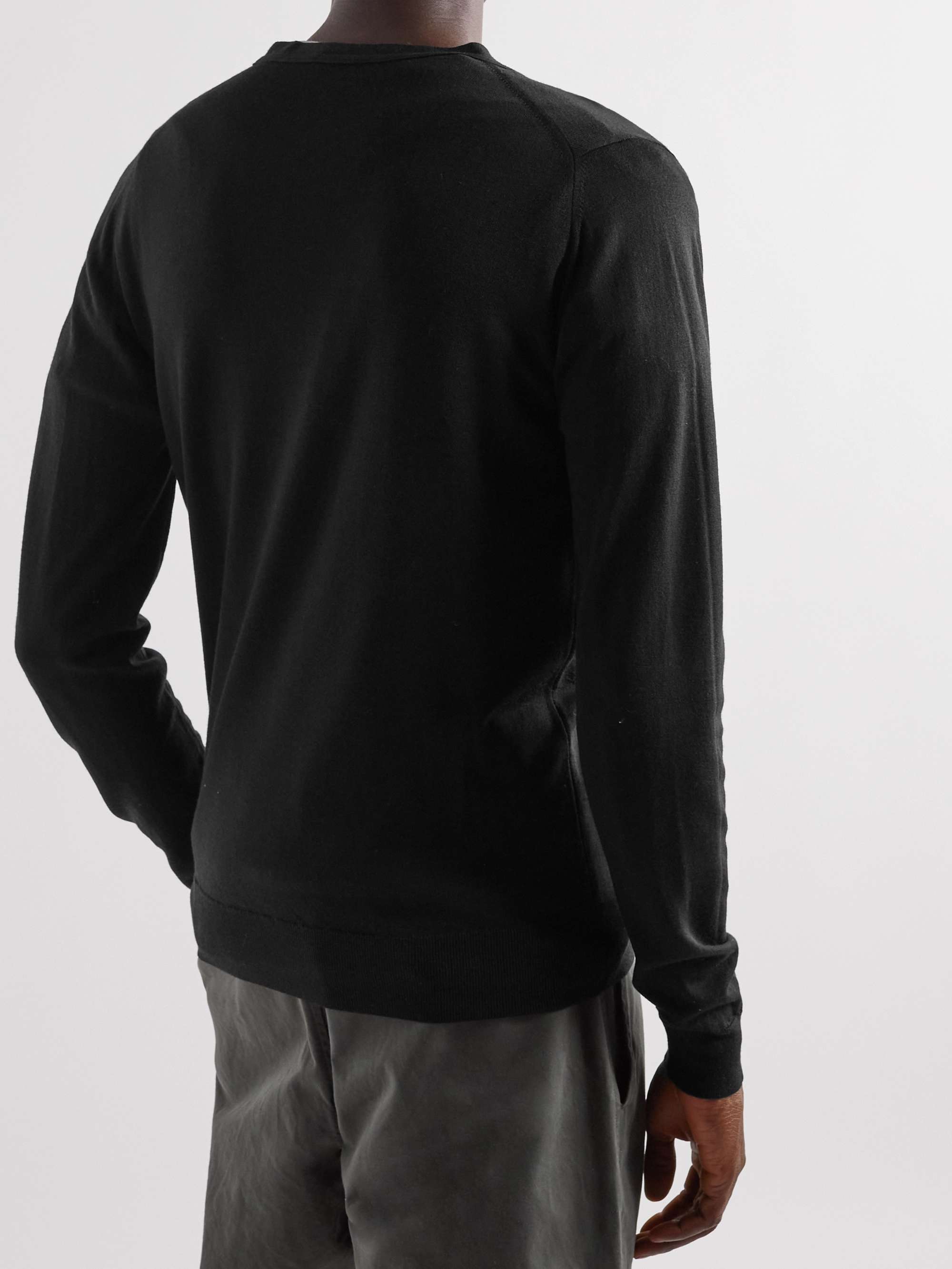 JOHN SMEDLEY Classic Petworth Slim-Fit Merino Wool Cardigan for