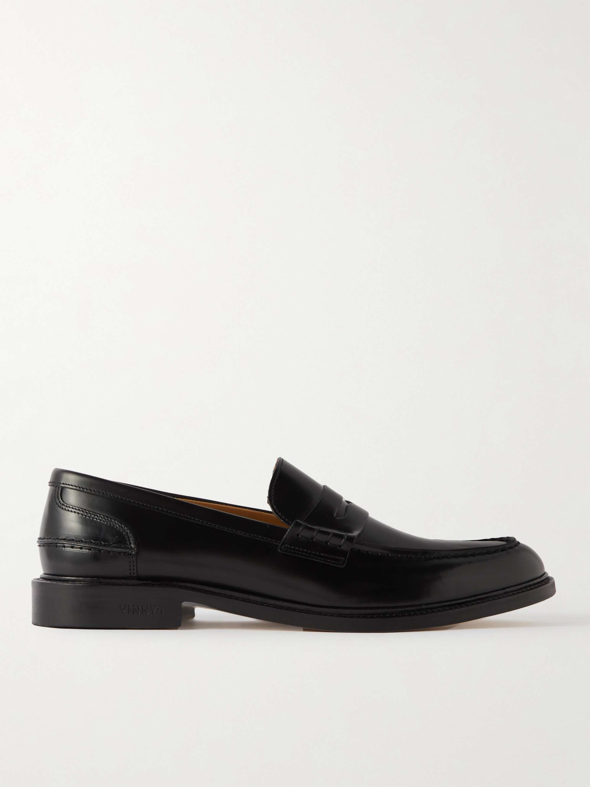 Townee Polished-Leather Penny Loafers