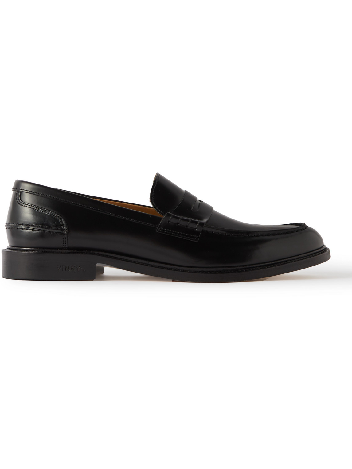 VINNY'S TOWNEE POLISHED-LEATHER PENNY LOAFERS