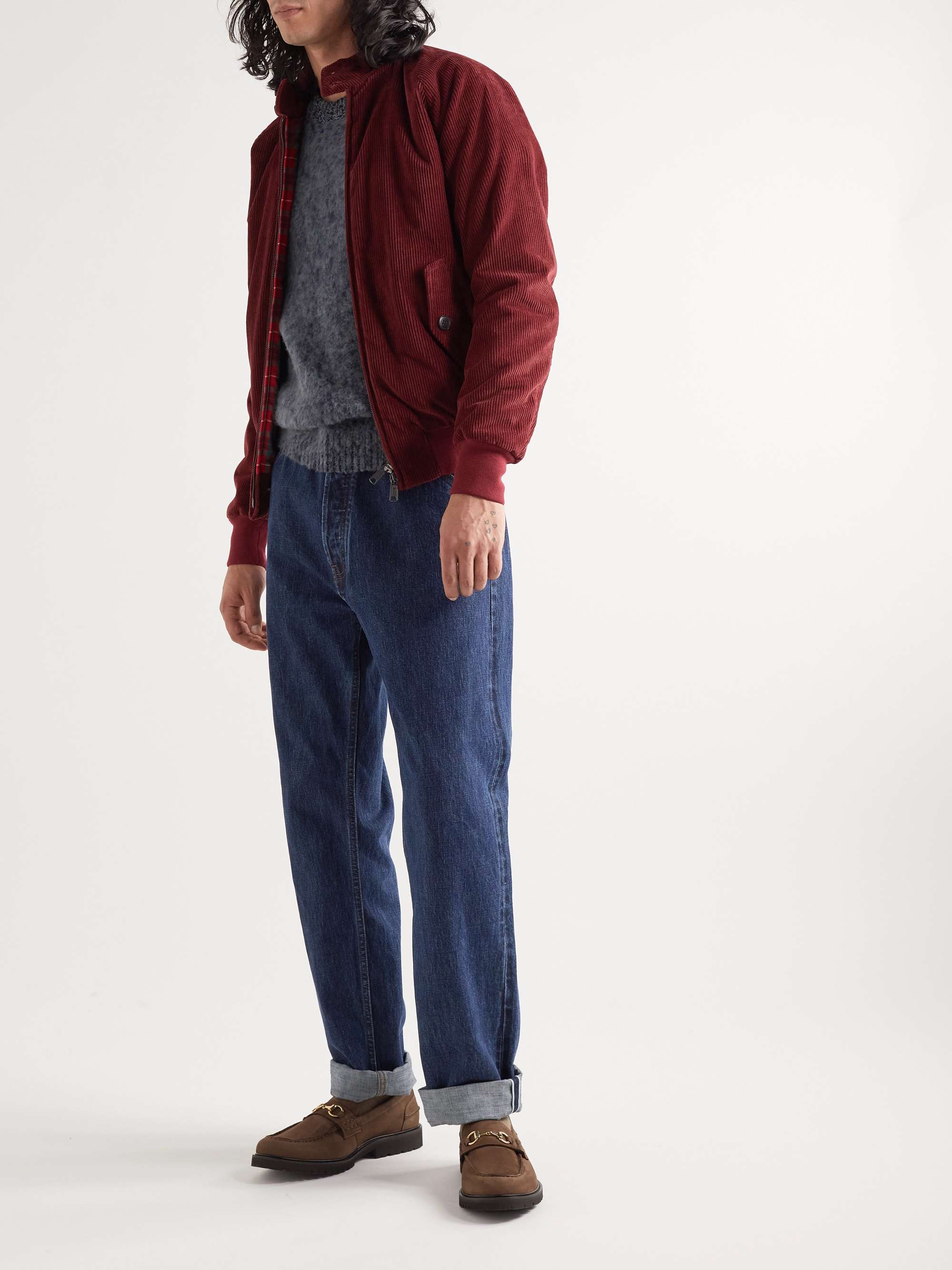 VINNY'S Le Club Horsebit Nubuck Loafers