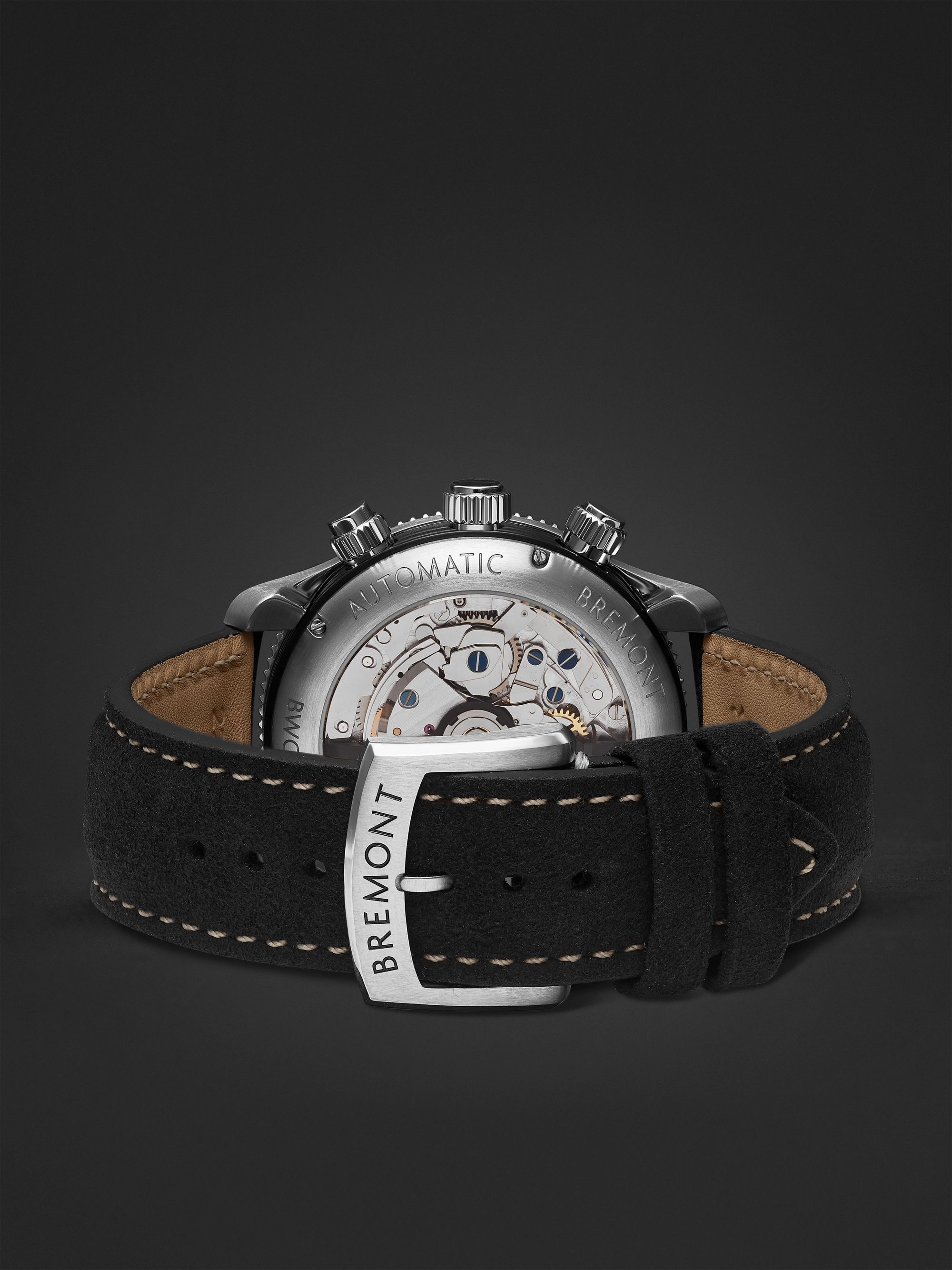 BREMONT Supermarine Williams Racing WR22 Automatic Chronograph 43mm Stainless Steel and Alcantara Watch, Ref. WR-22-SS-R-S