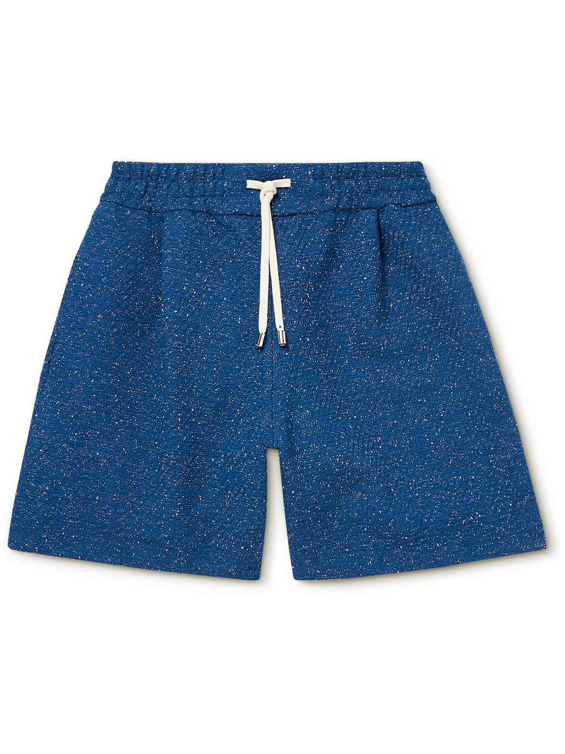 Kvadrat Wide-Leg Worsted Wool-Blend Drawstring Shorts