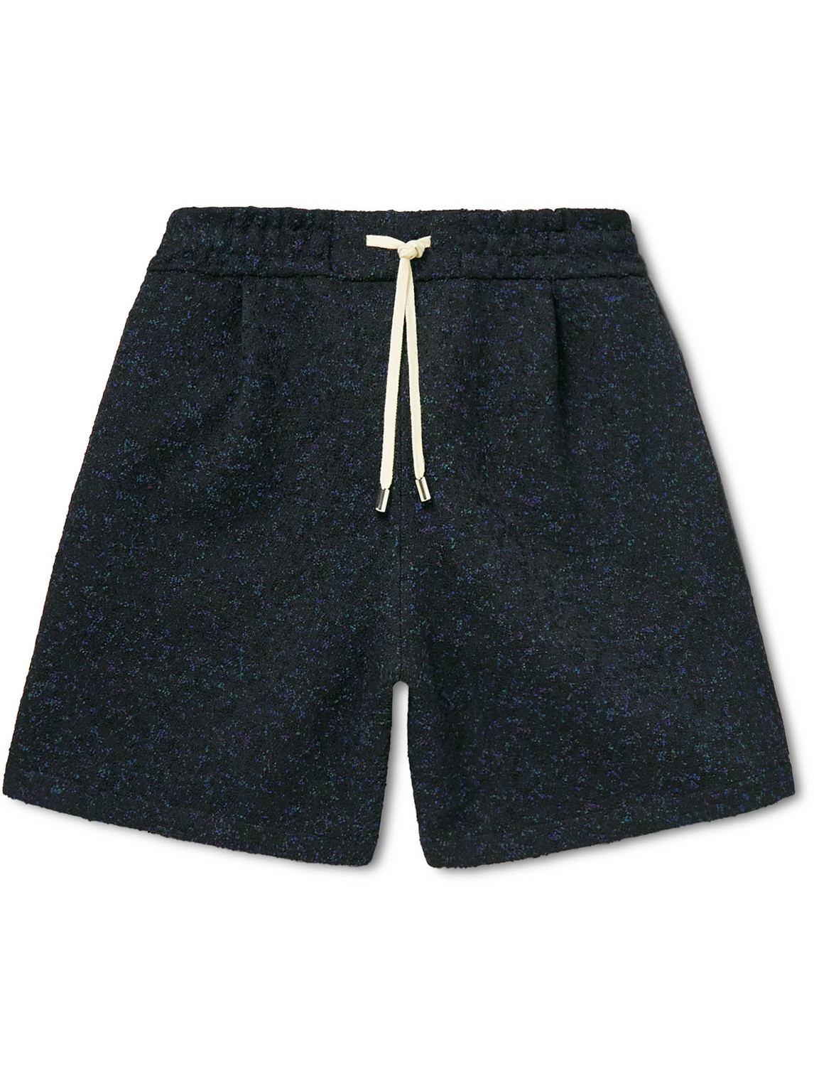 Kvadrat Wide-Leg Worsted Wool-Blend Drawstring Shorts