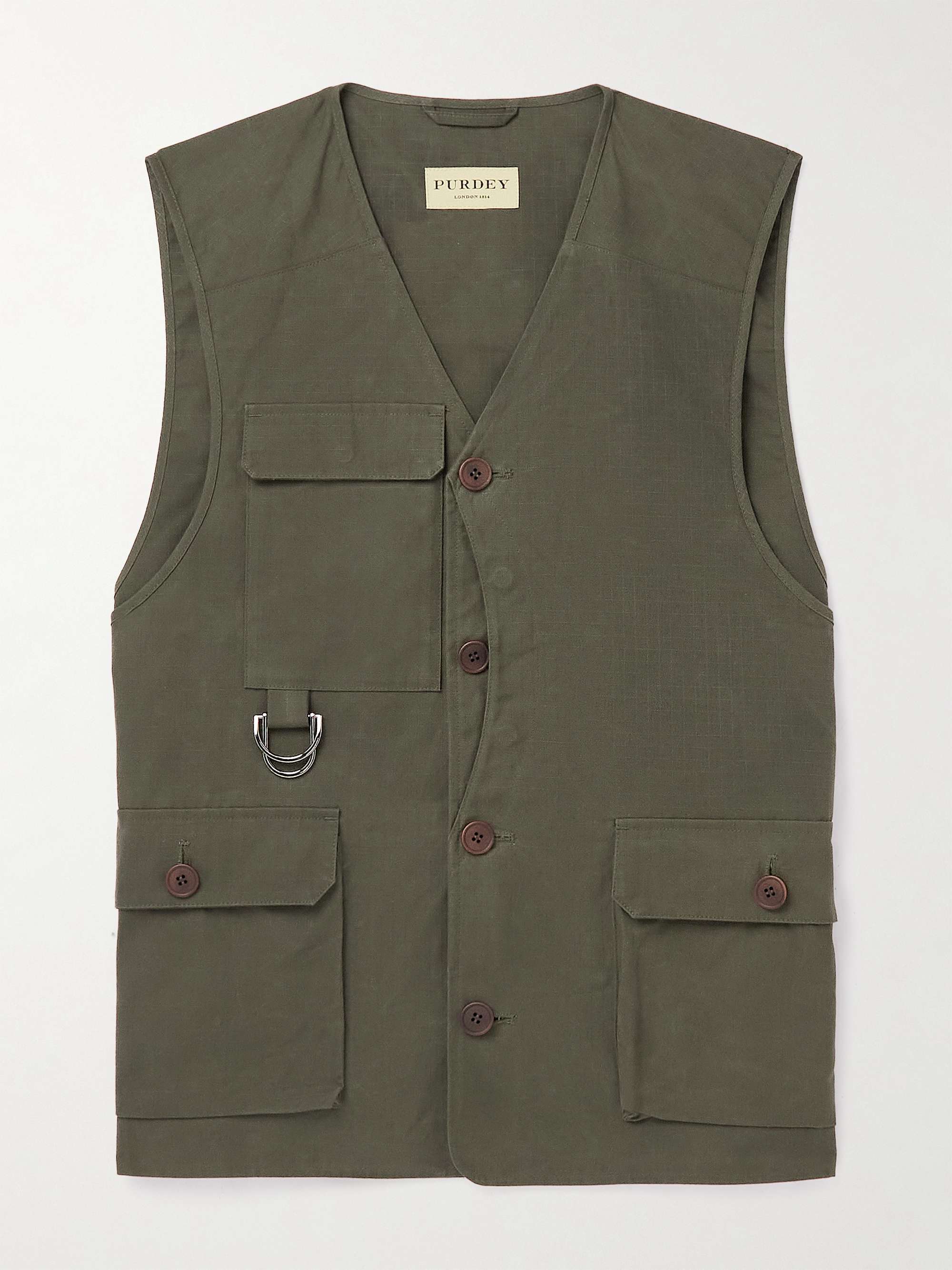 PURDEY Organic Cotton-Ripstop Gilet