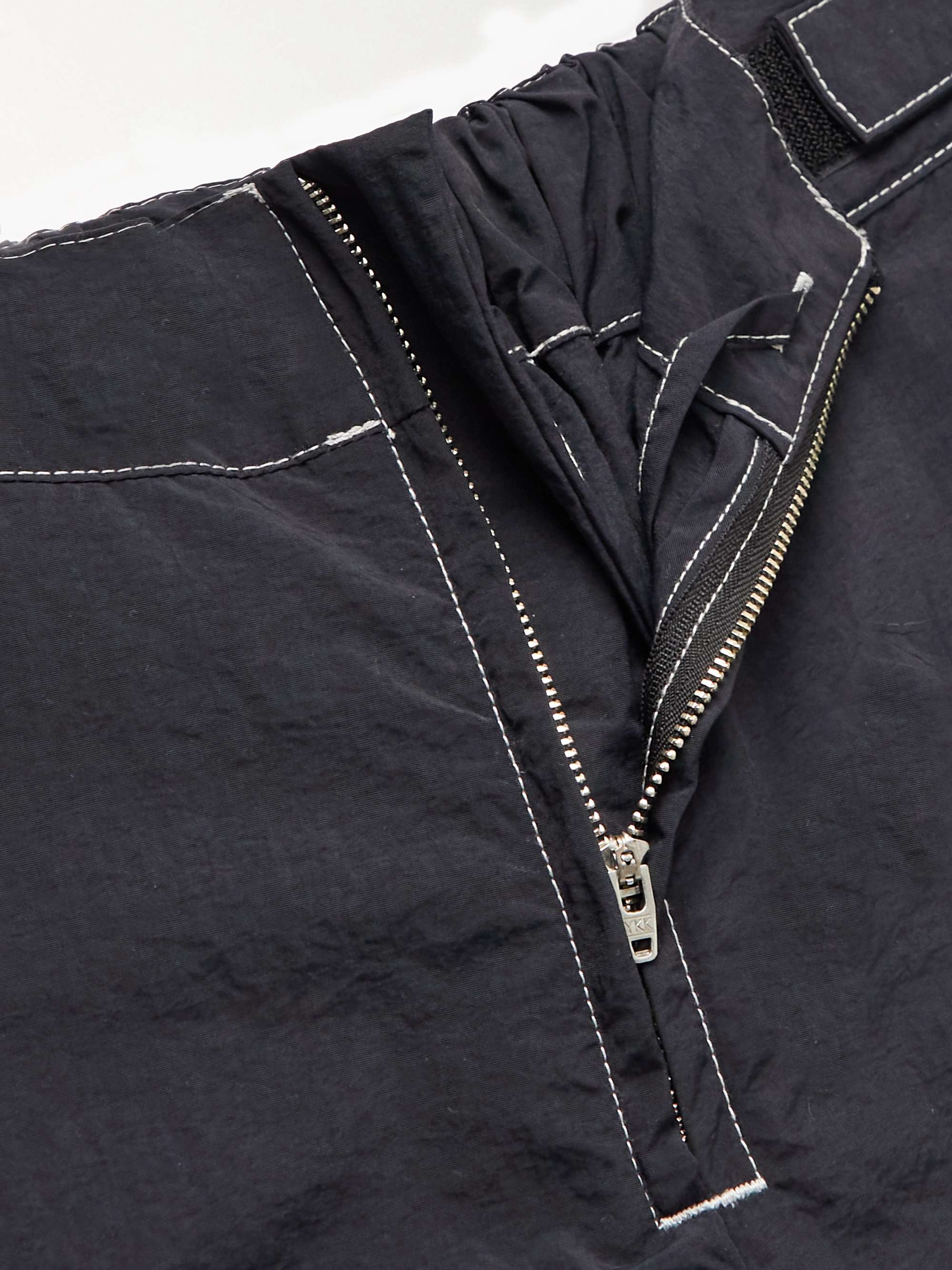 NOMA T.D. Straight-Leg Crinkled-Nylon Cargo Trousers