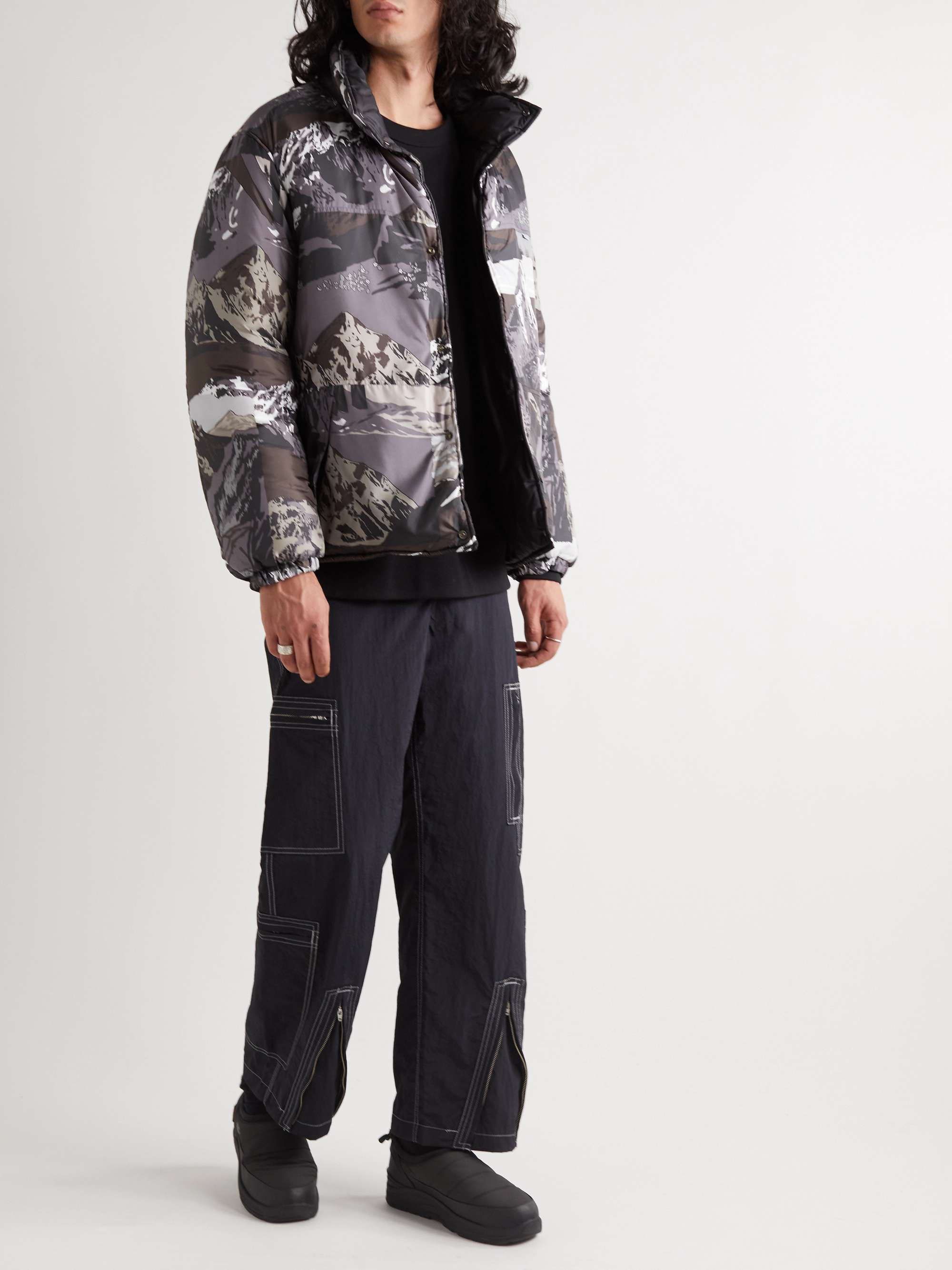 NOMA T.D. Straight-Leg Crinkled-Nylon Cargo Trousers