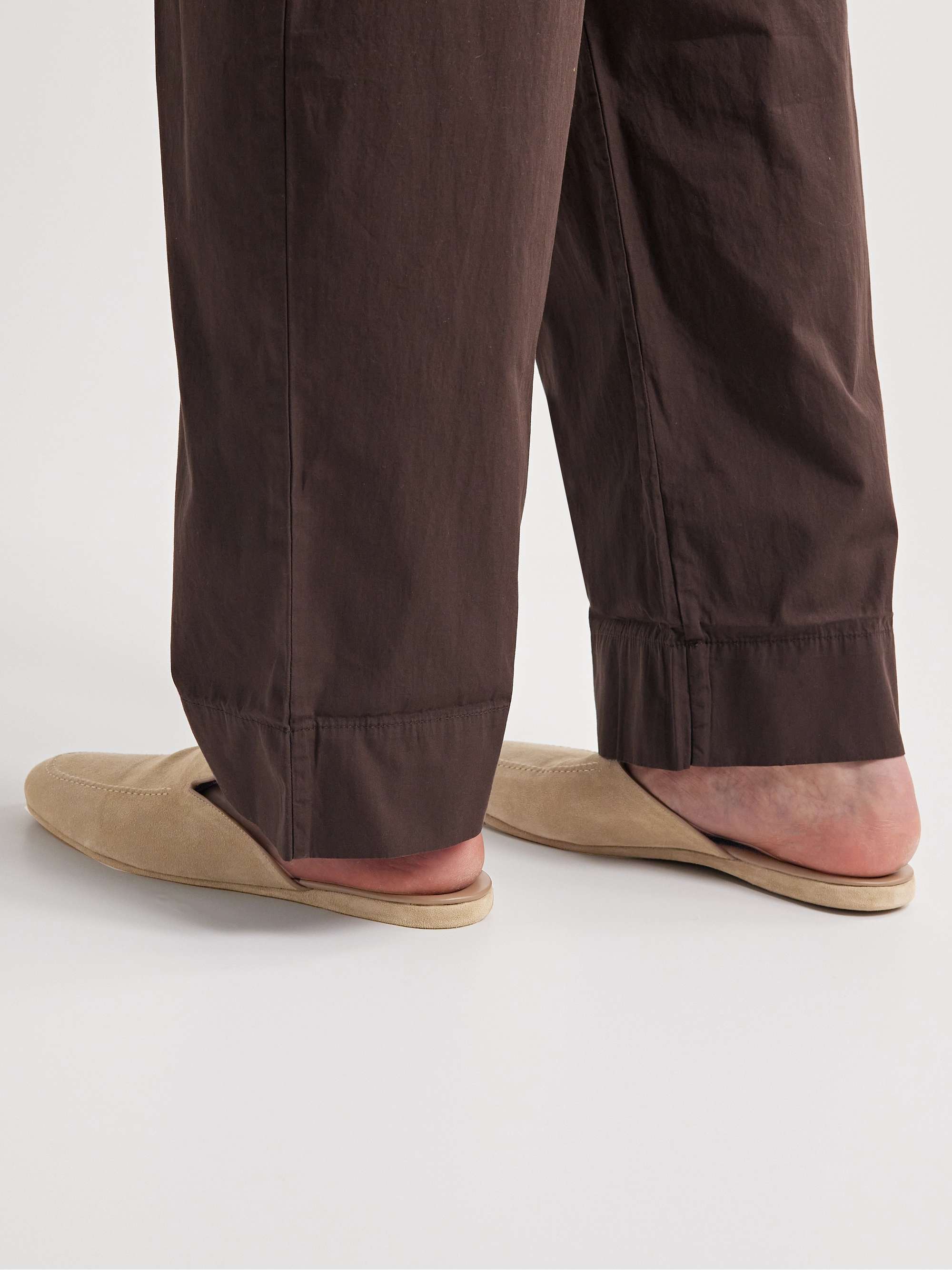 MANOLO BLAHNIK Montague Suede Slippers