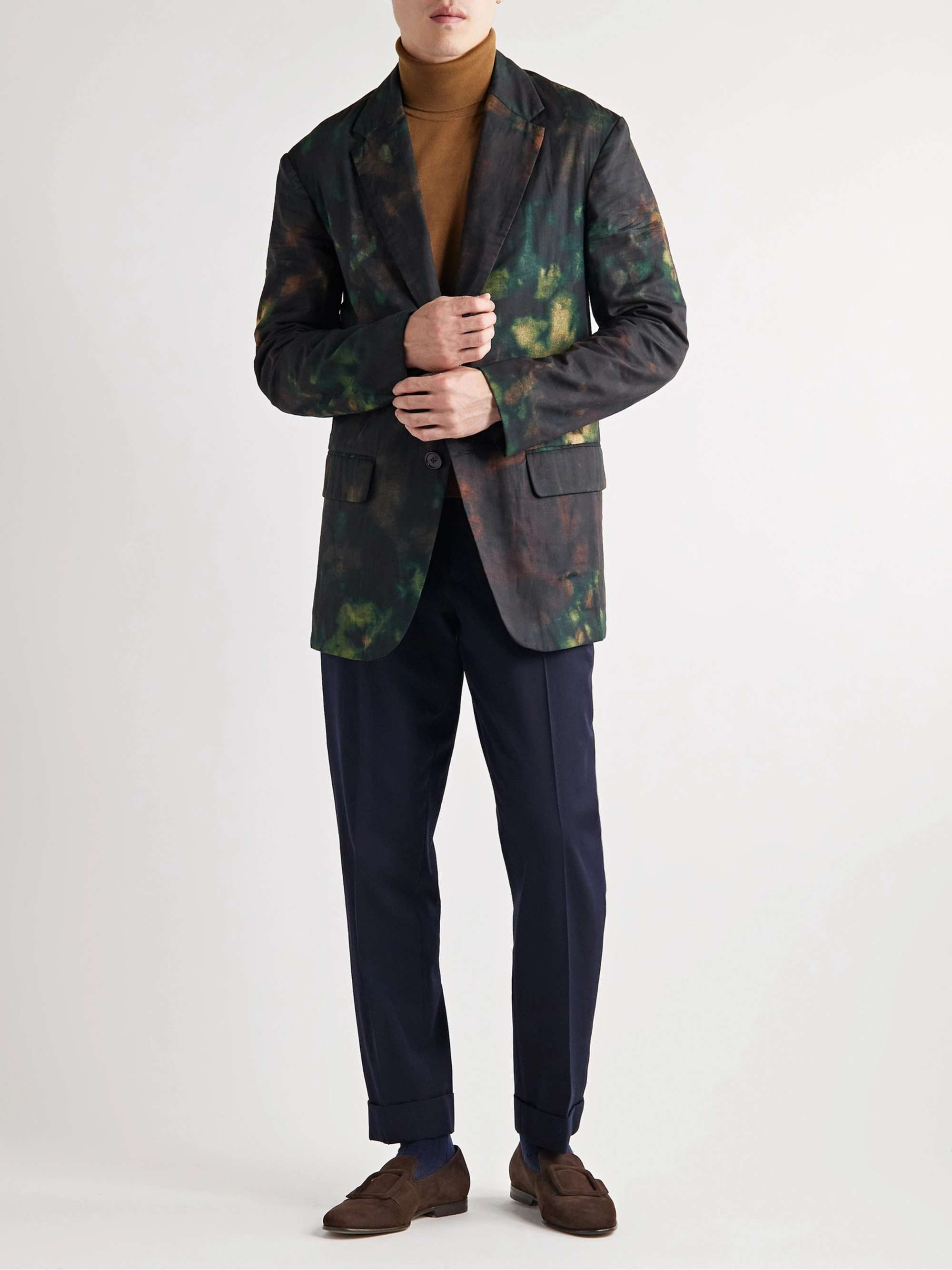 MANOLO BLAHNIK Kleys Buckled Suede Loafers