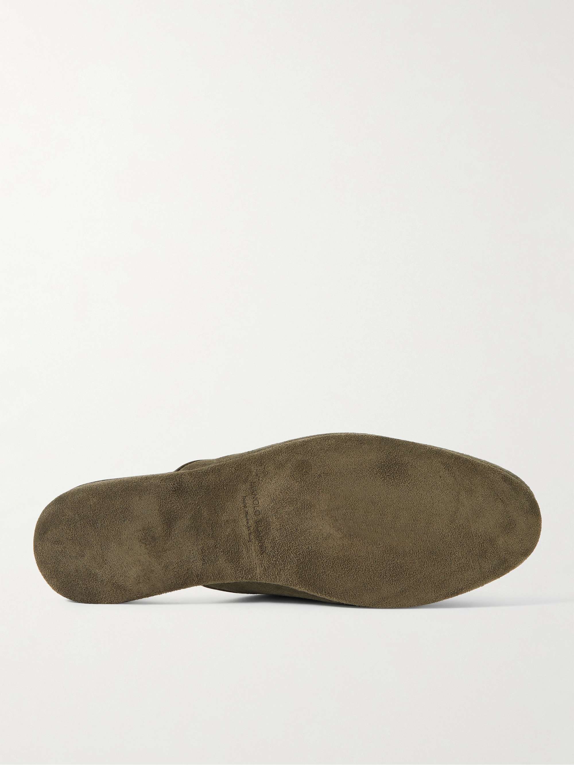 MANOLO BLAHNIK Montague Suede Slippers