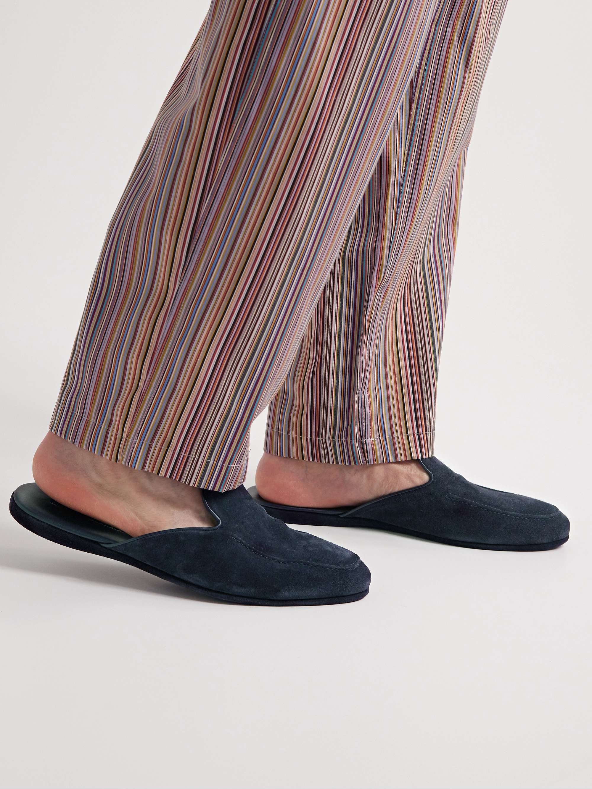 MANOLO BLAHNIK Montague Suede Slippers