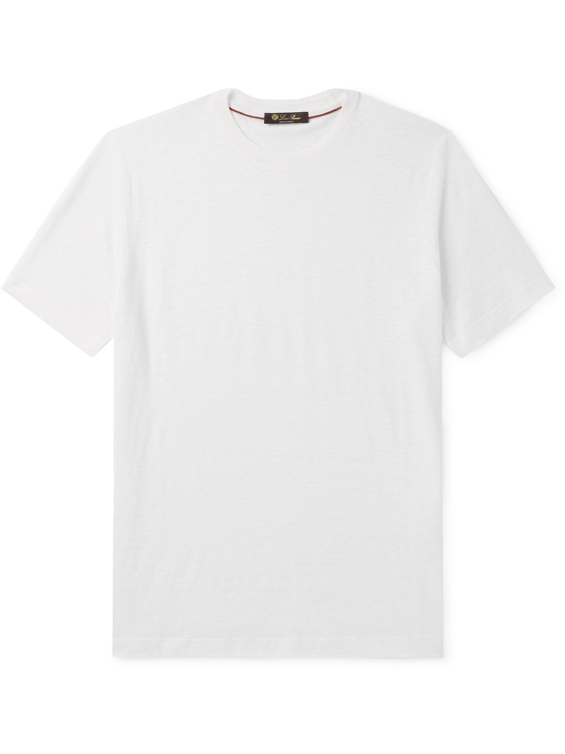 Loro Piana Sam Linen-jersey T-shirt In White