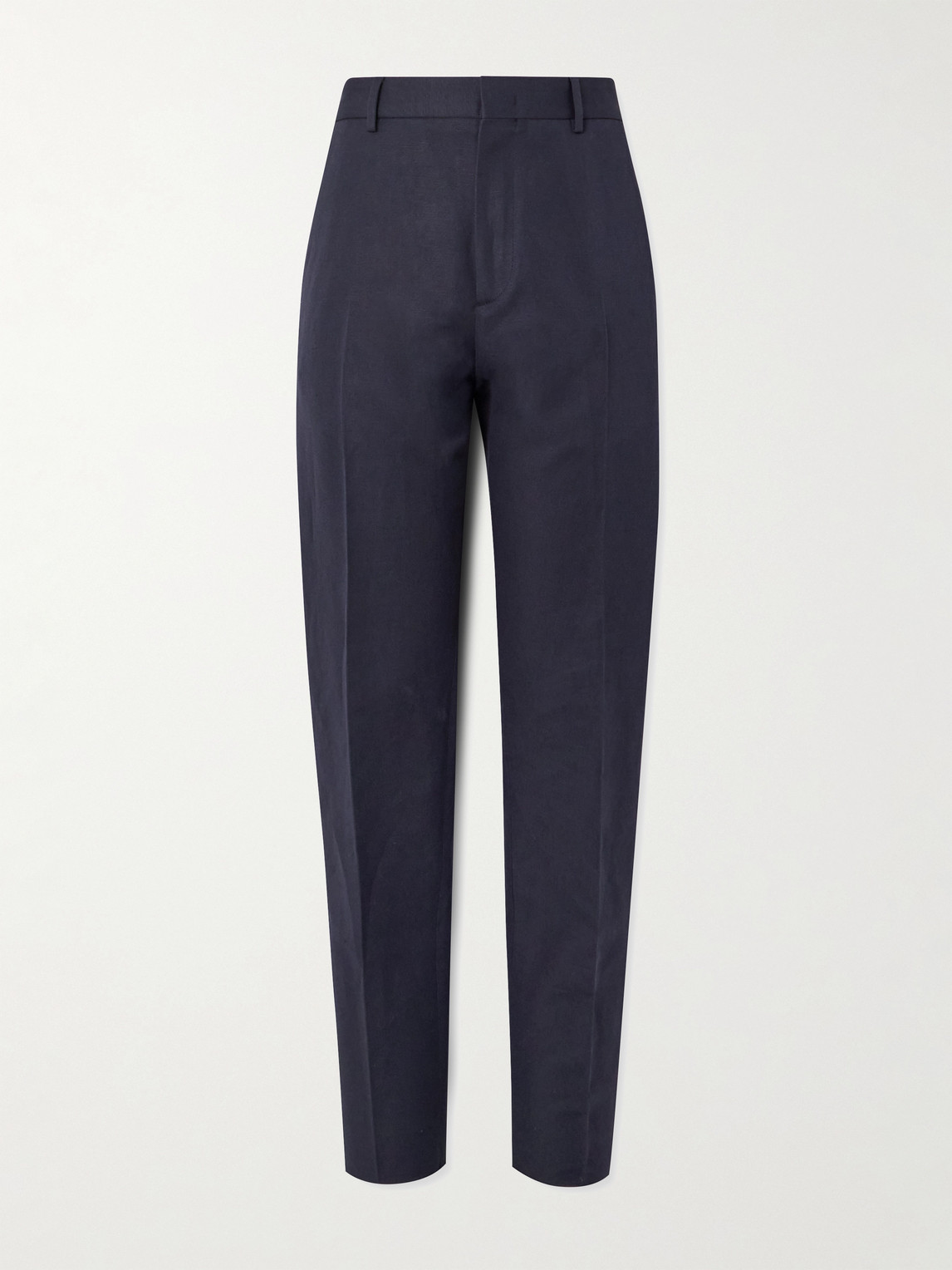 Loro Piana Cedric Tapered Cotton and Linen-Blend Canvas Trousers - Men