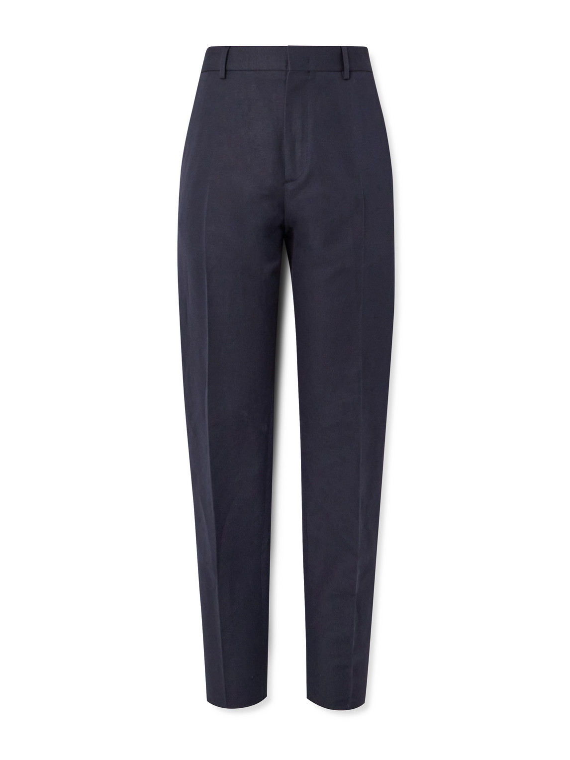 Cedric Tapered Cotton and Linen-Blend Canvas Trousers