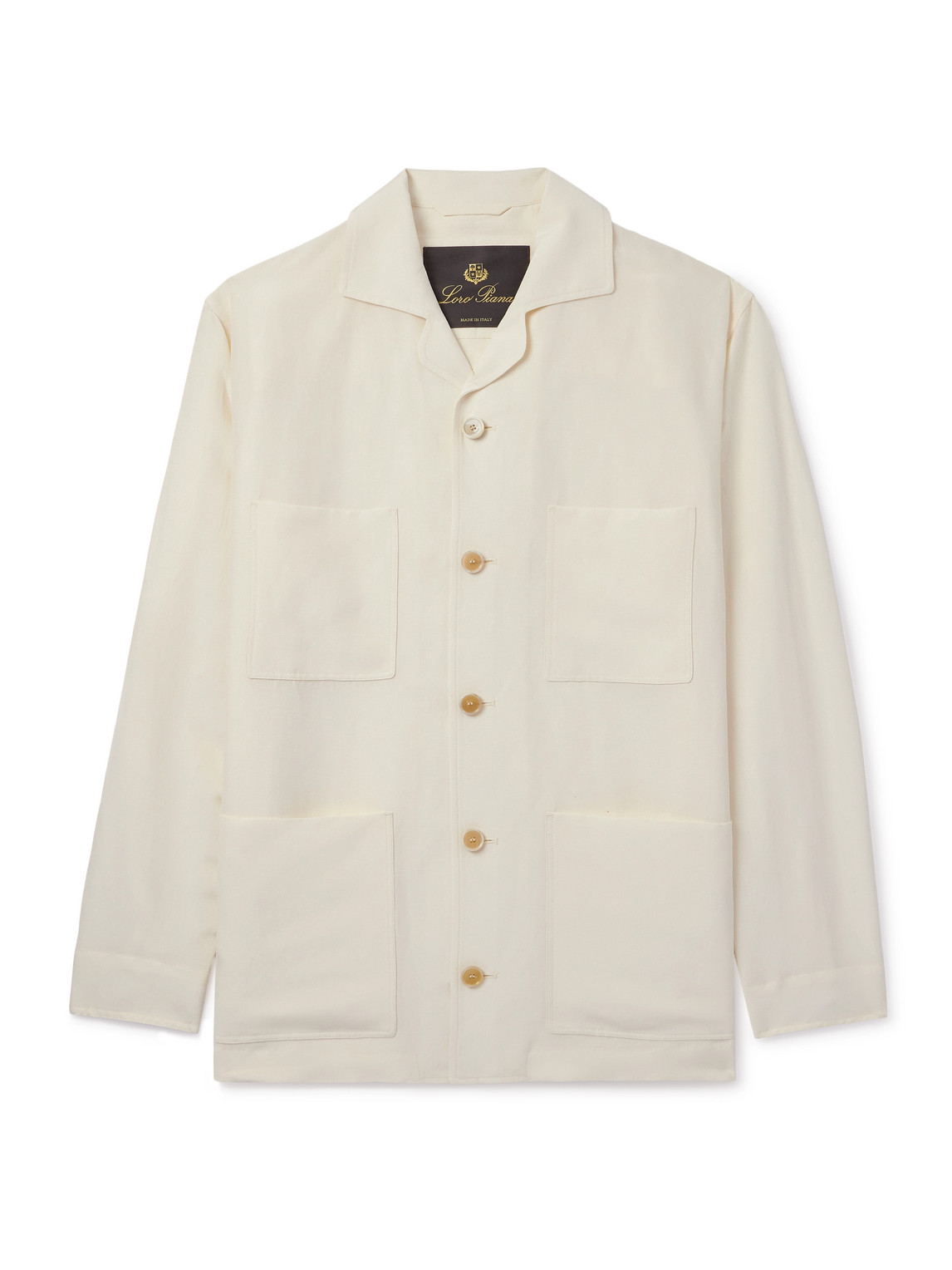 Joele Linen and Silk-Blend Overshirt