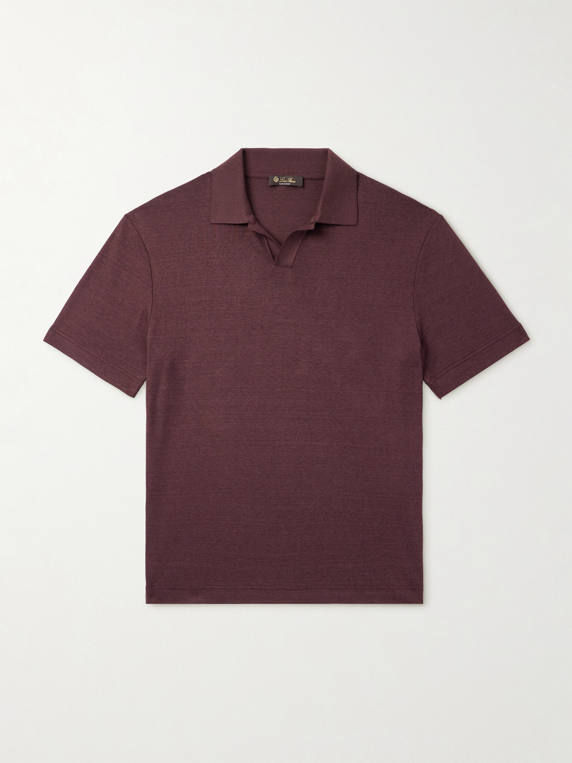 Loro Piana Valpiana Silk and Cotton-Blend Polo Shirt - Men