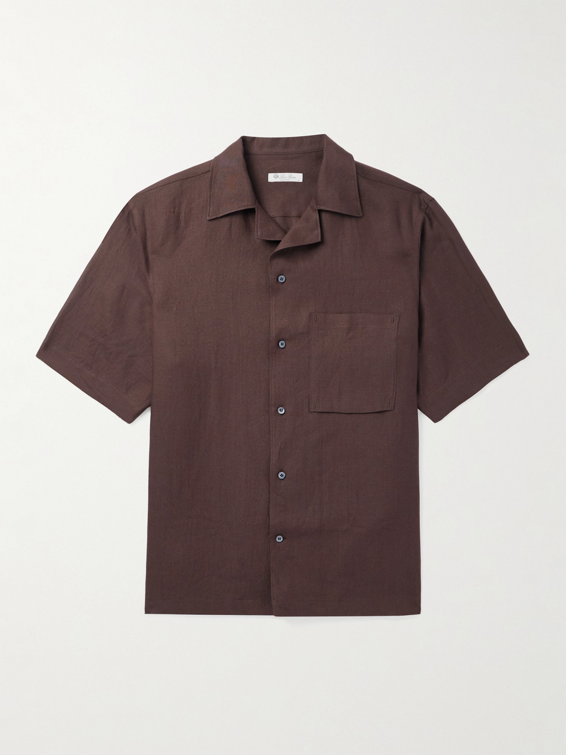 Loro Piana Federico Camp-Collar Linen Shirt - Men