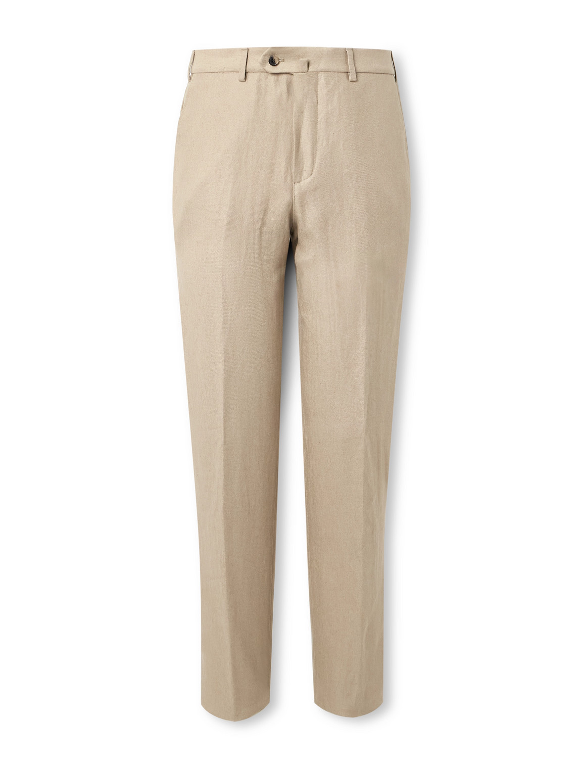 Carlo Straight-Leg Linen Suit Trousers