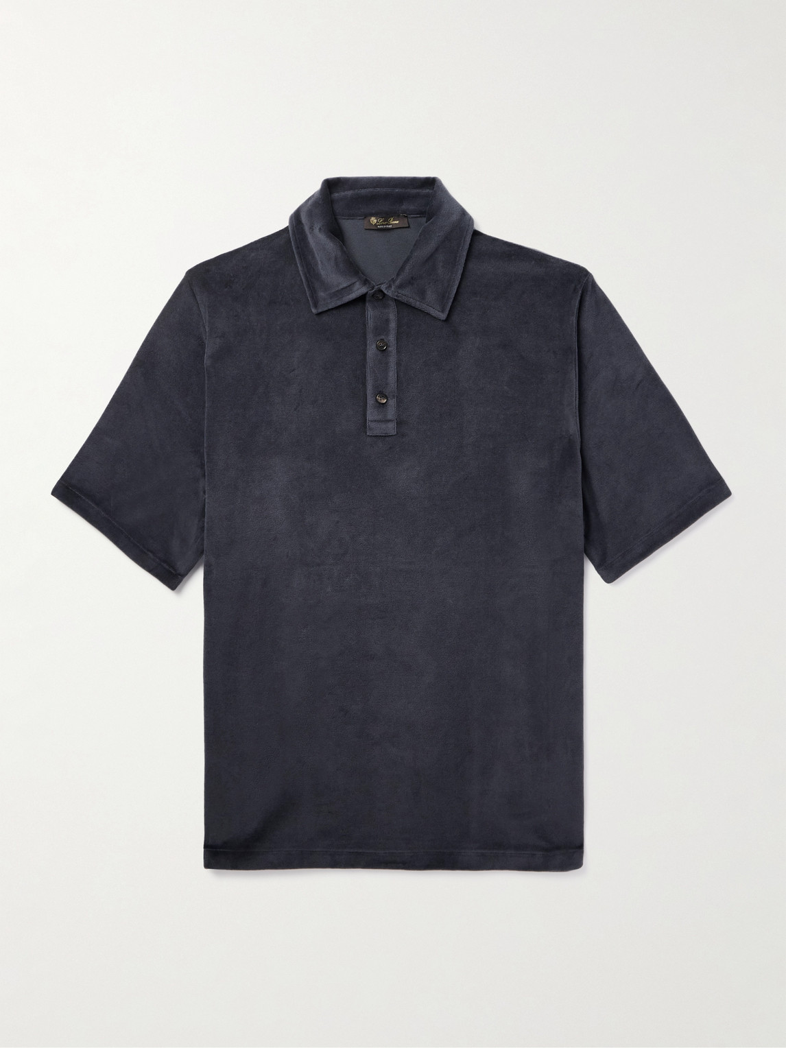 Loro Piana Cotton and Silk-Blend Velour Polo Shirt - Men
