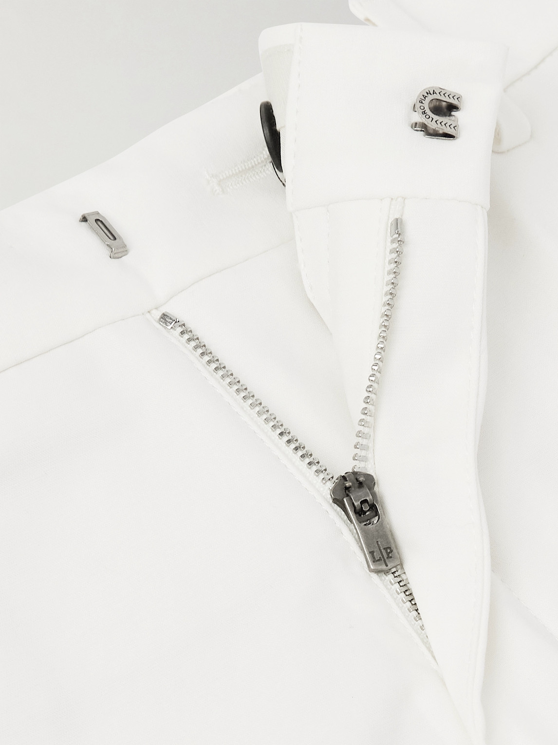 Loro Piana Jarno Straight-leg Stretch-cotton Bermuda Shorts In White