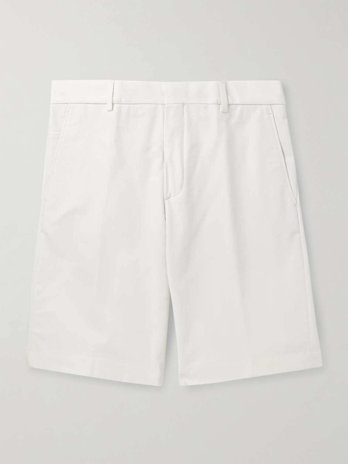 Loro Piana Jarno Straight-Leg Stretch-Cotton Bermuda Shorts - Men