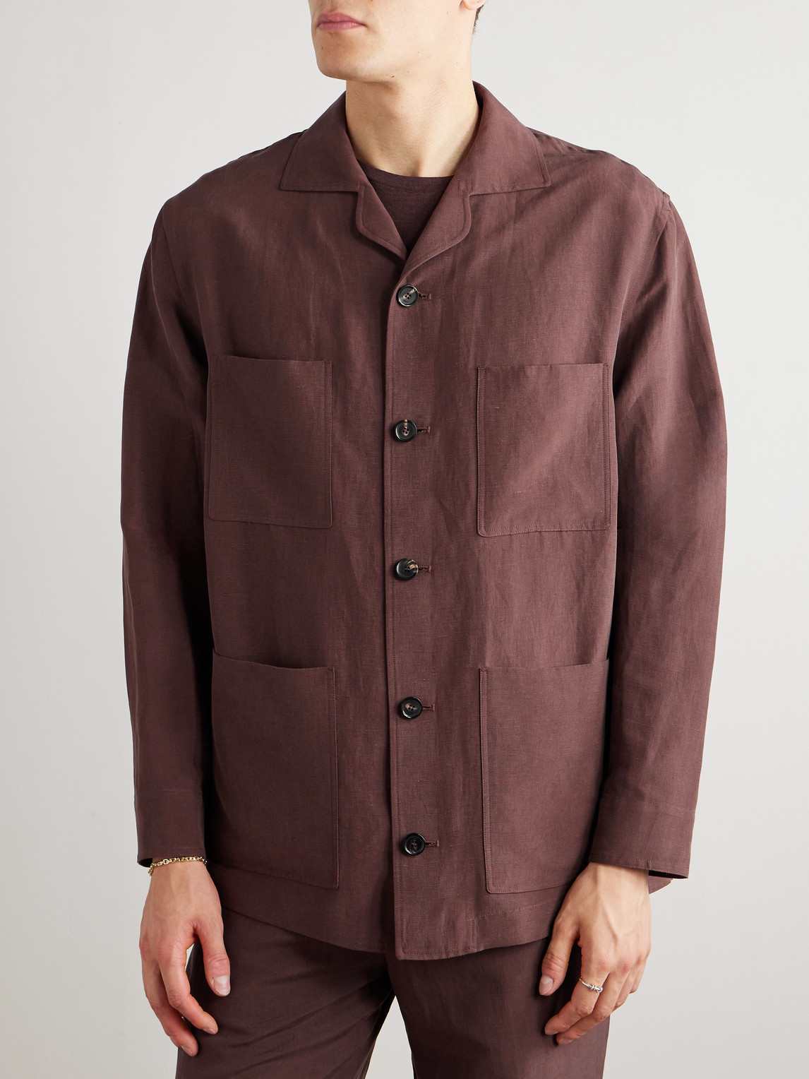 Loro Piana Joele Linen And Silk-blend Overshirt