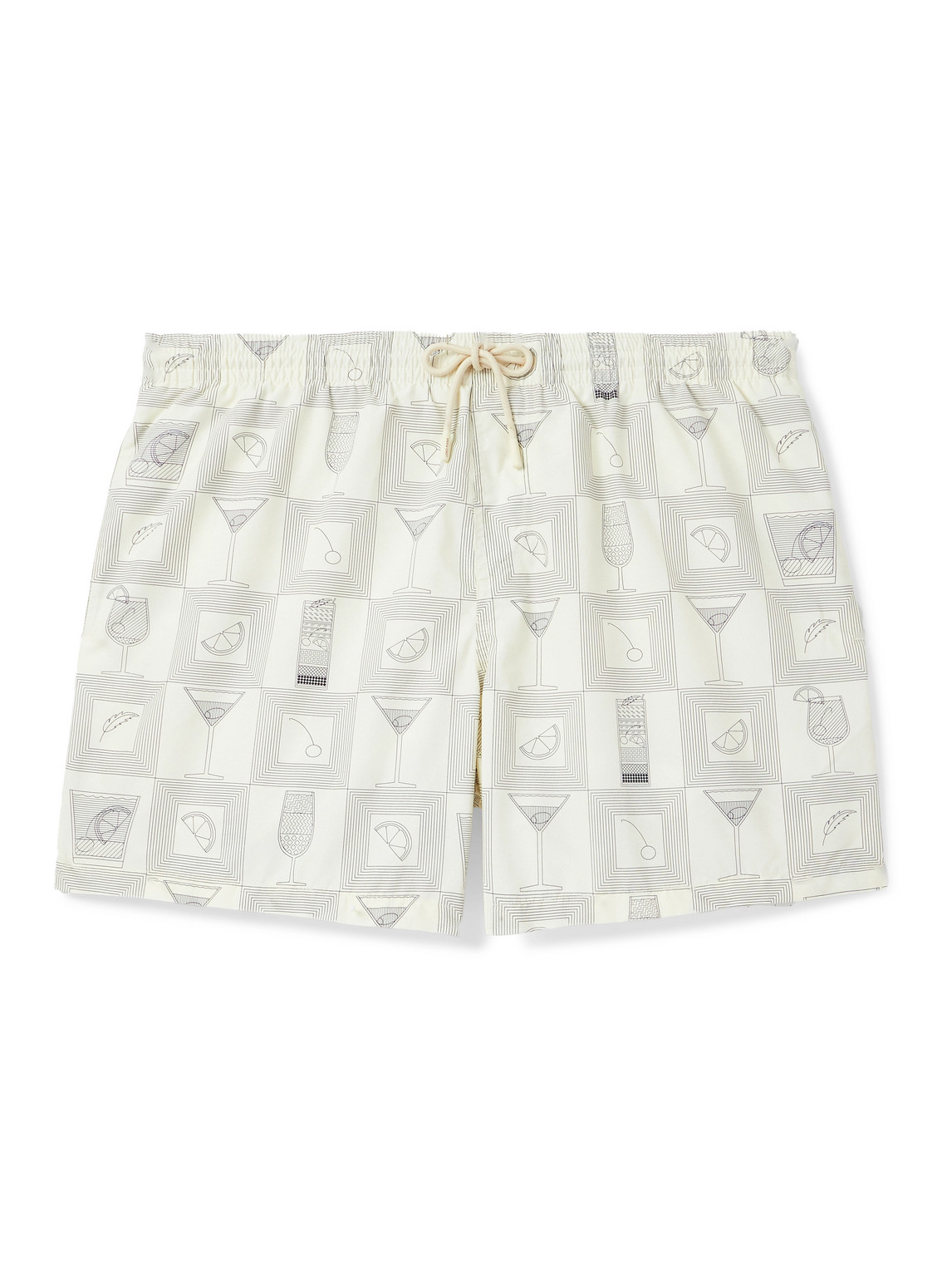 Loro Piana Daneu Straight-leg Mid-length Printed Swim Shorts