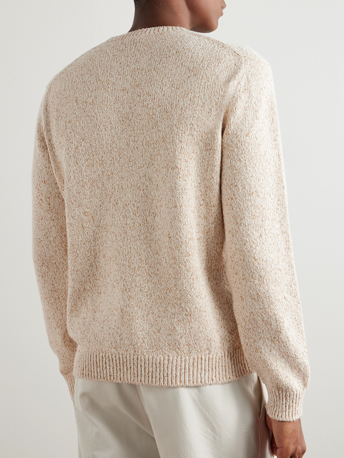 Loro Piana Meina Cotton Sweater In Neutrals