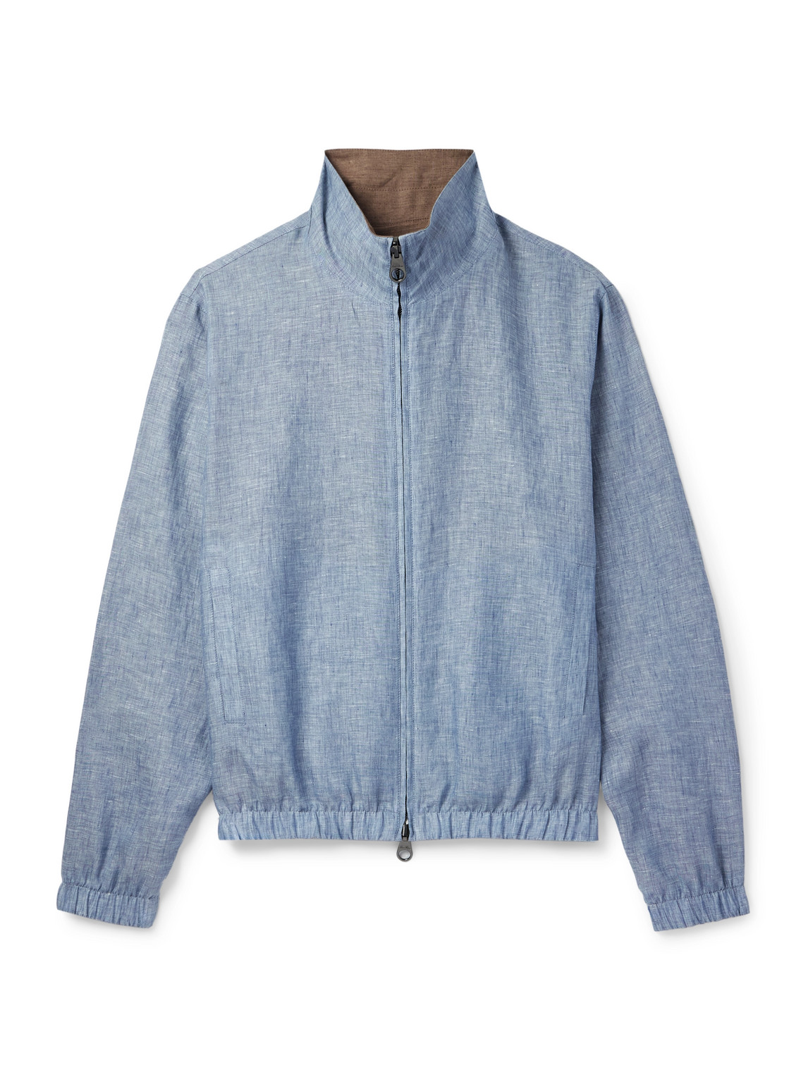 Reversible Linen Bomber Jacket