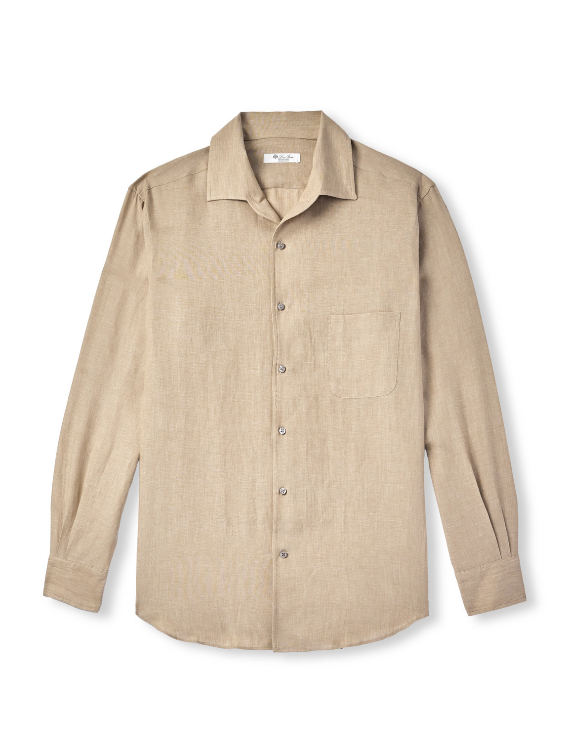Loro Piana André Linen Shirt In Neutrals