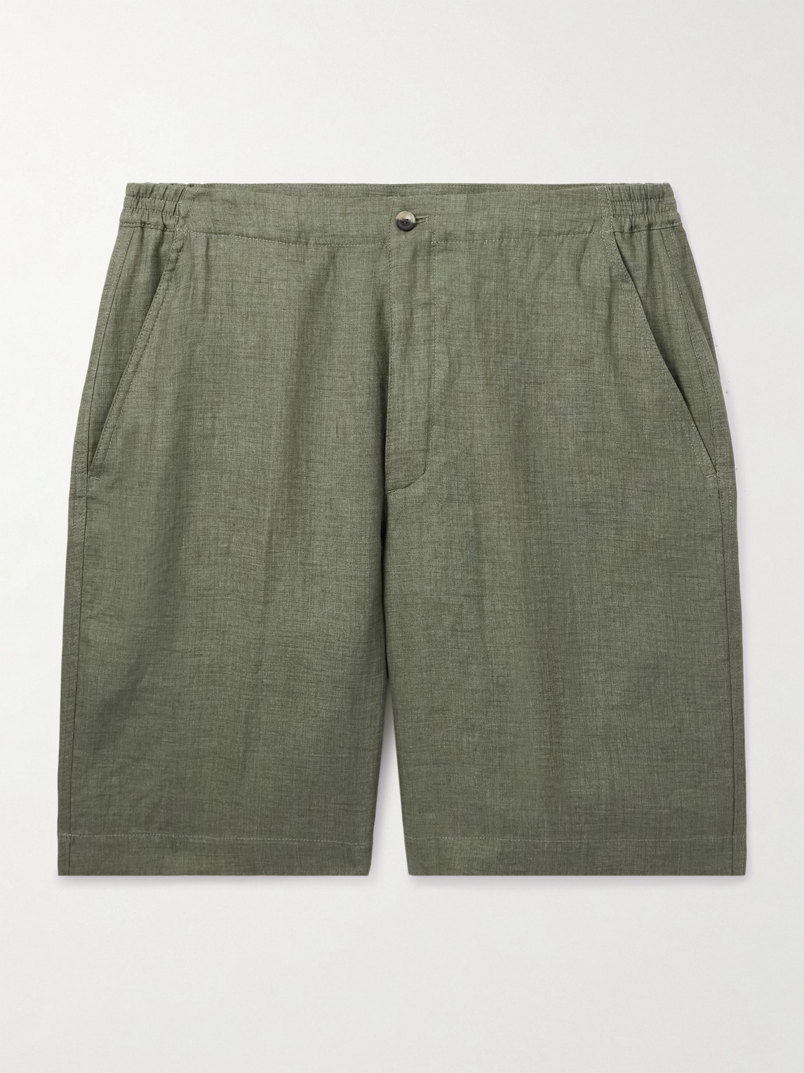 Loro Piana Nolan Straight-Leg Linen Shorts - Men