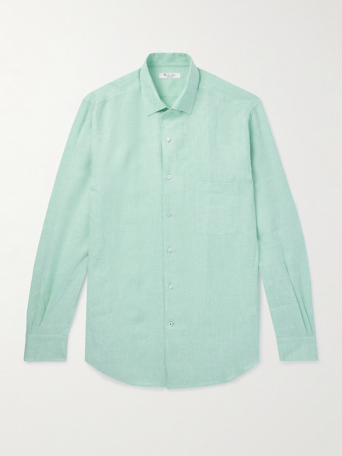 LORO PIANA | Loro Piana - André Linen Shirt - Men - Green - XL | Goxip