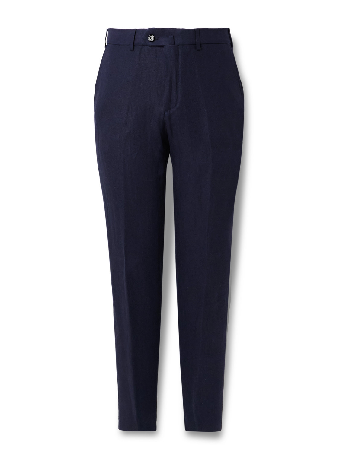 Carlo Straight-Leg Linen Suit Trousers