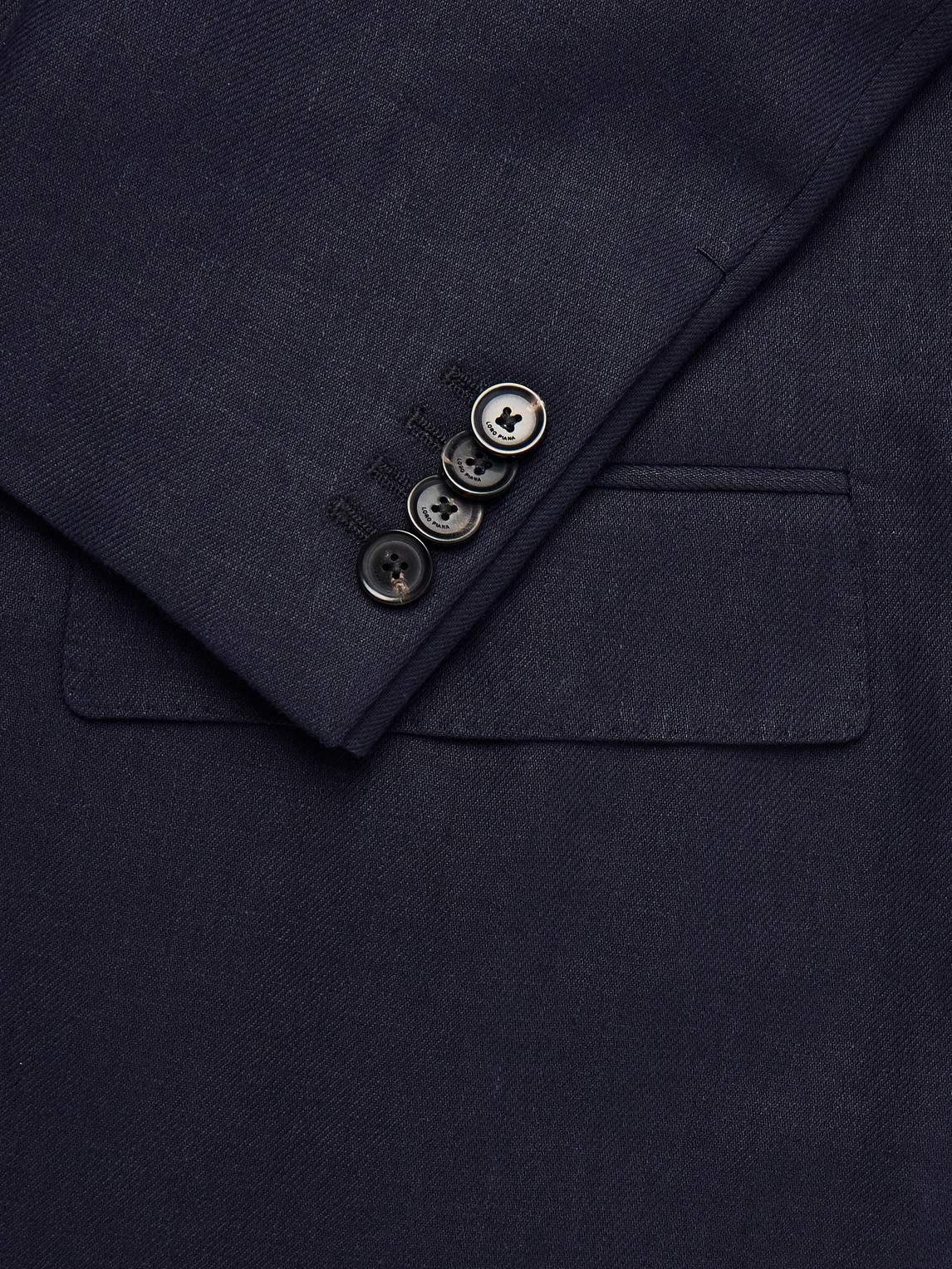Loro Piana Torino Linen Suit Jacket In Blue