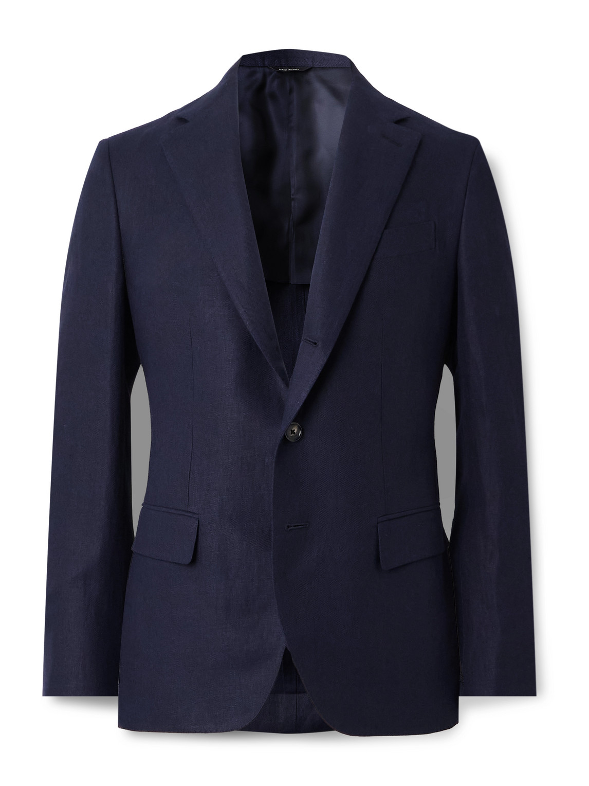 Loro Piana Torino Linen Suit Jacket In Blue