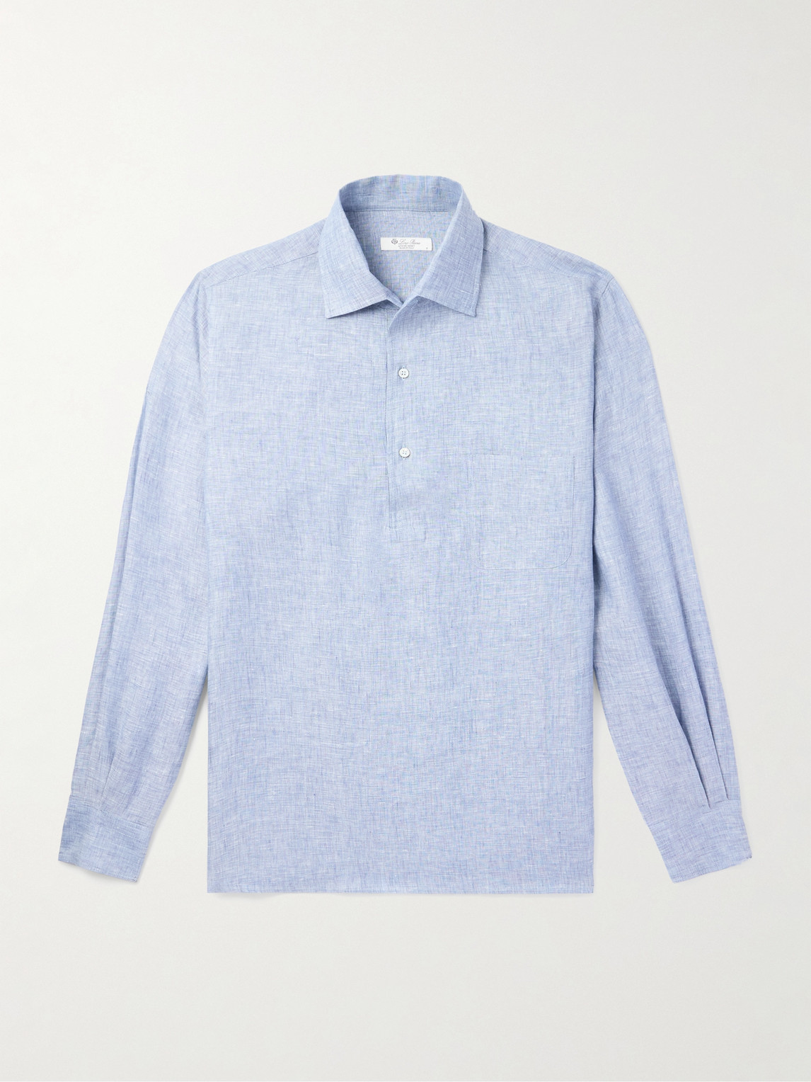 Loro Piana André Linen Half-Placket hirt - Men