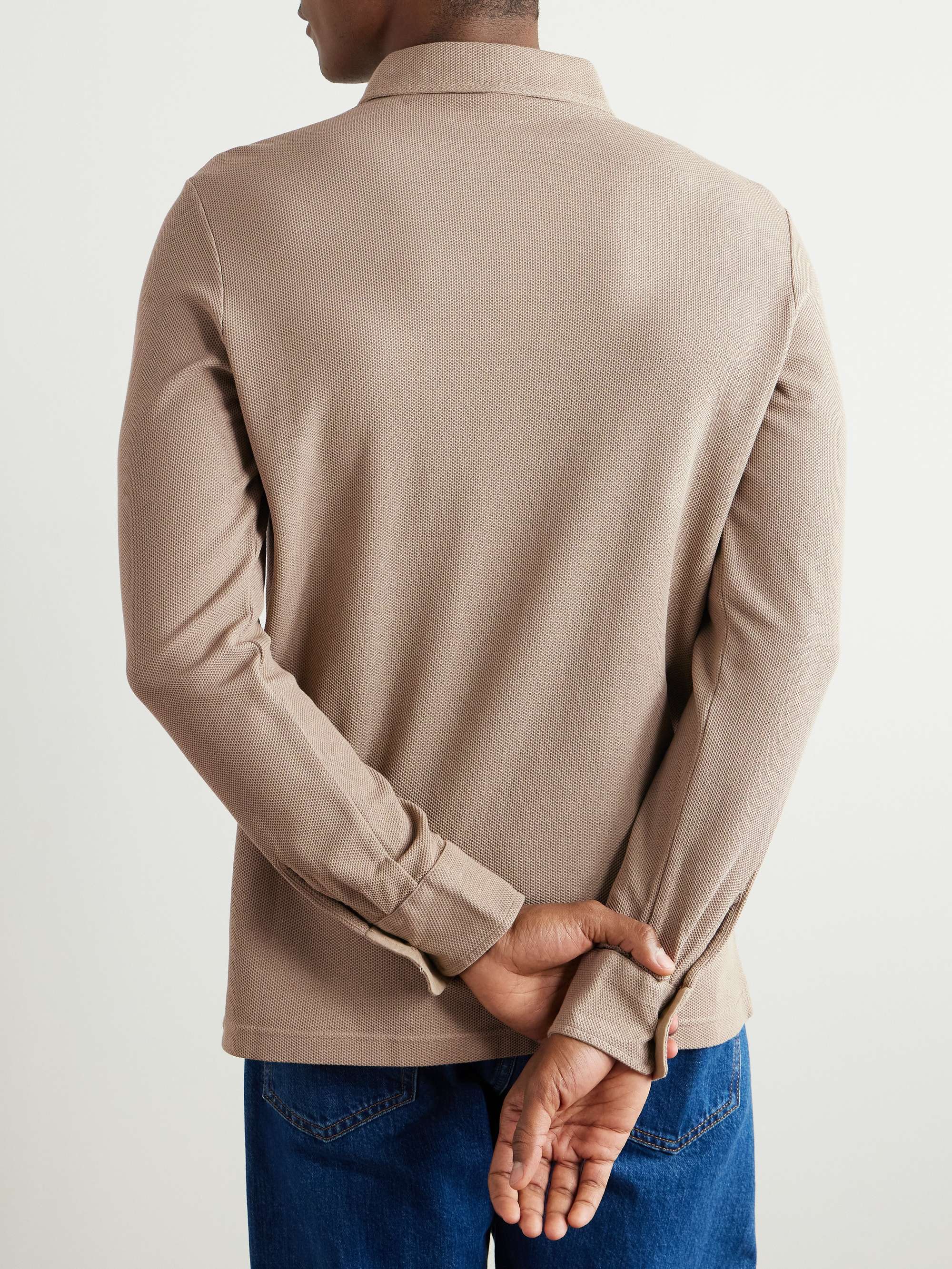 LORO PIANA Cotton-Piqué Polo Shirt